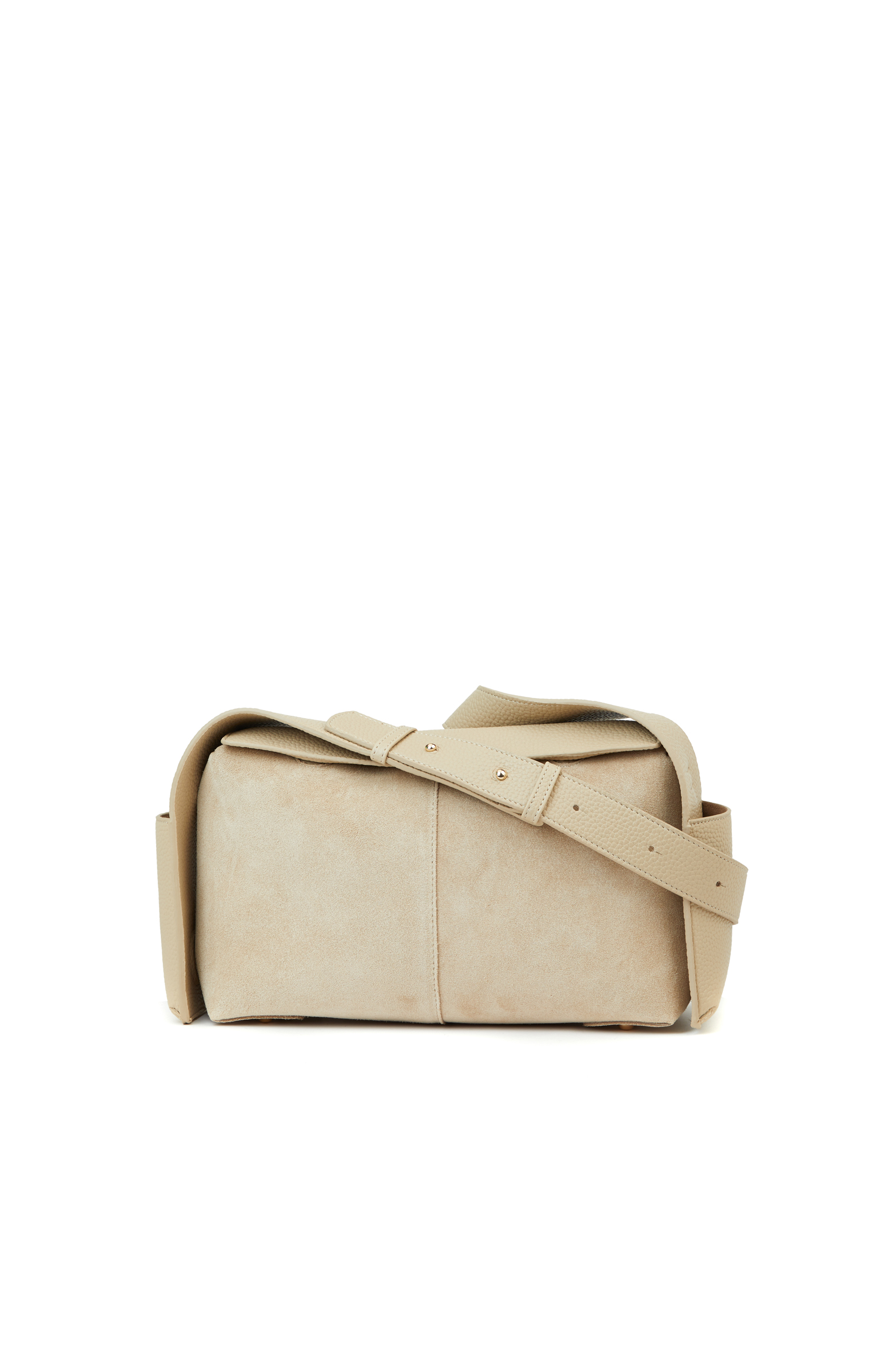 Bej Kadın Deri Postacı Çantası