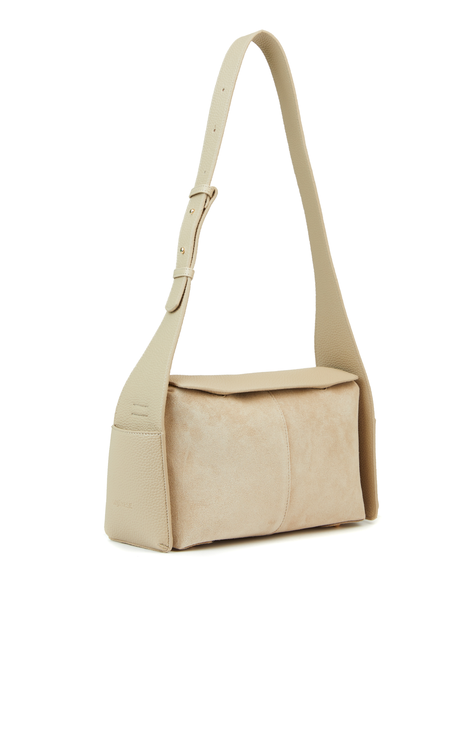 Bej Kadın Deri Postacı Çantası