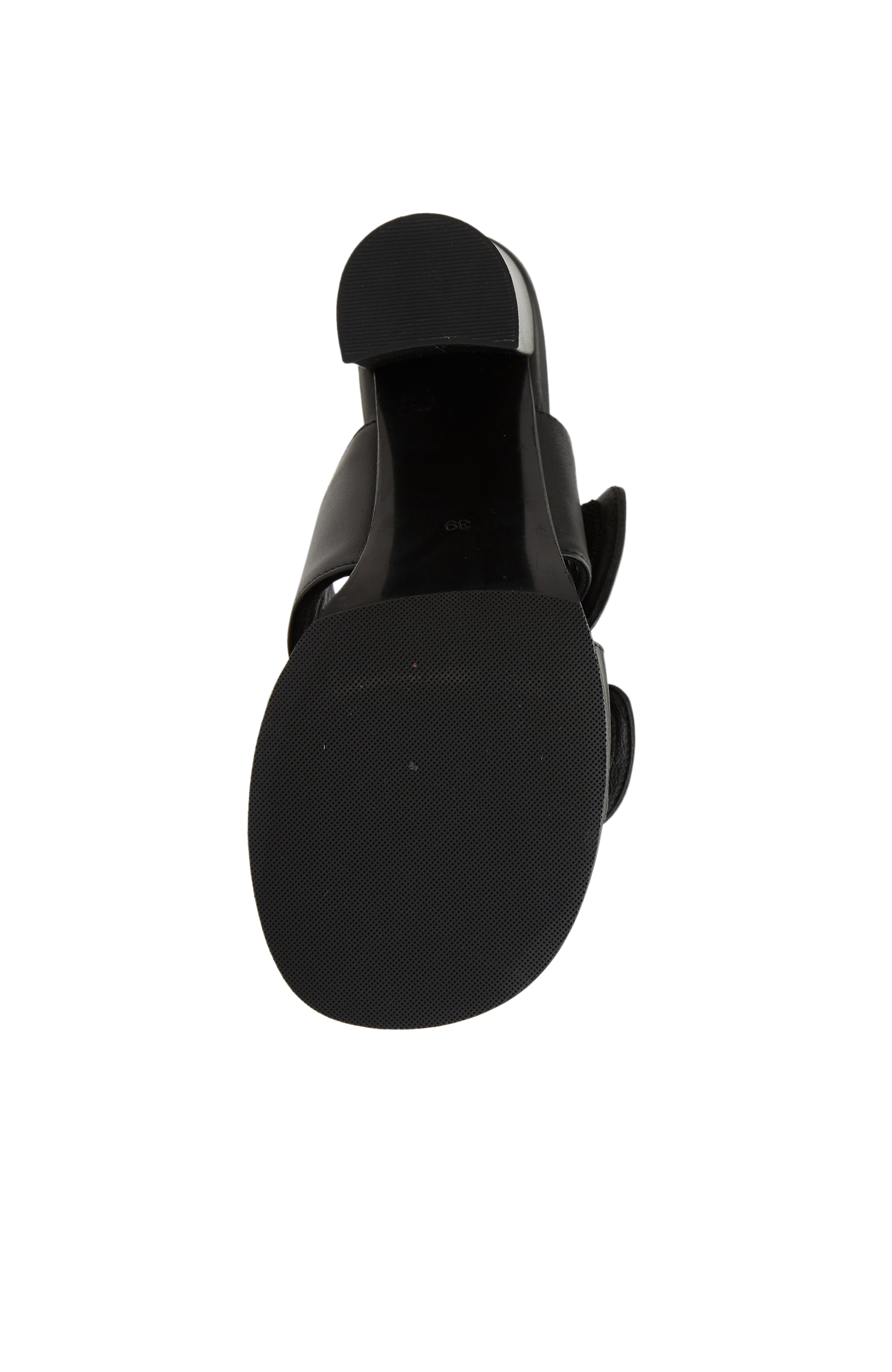 Siyah Kadın Deri Terlik