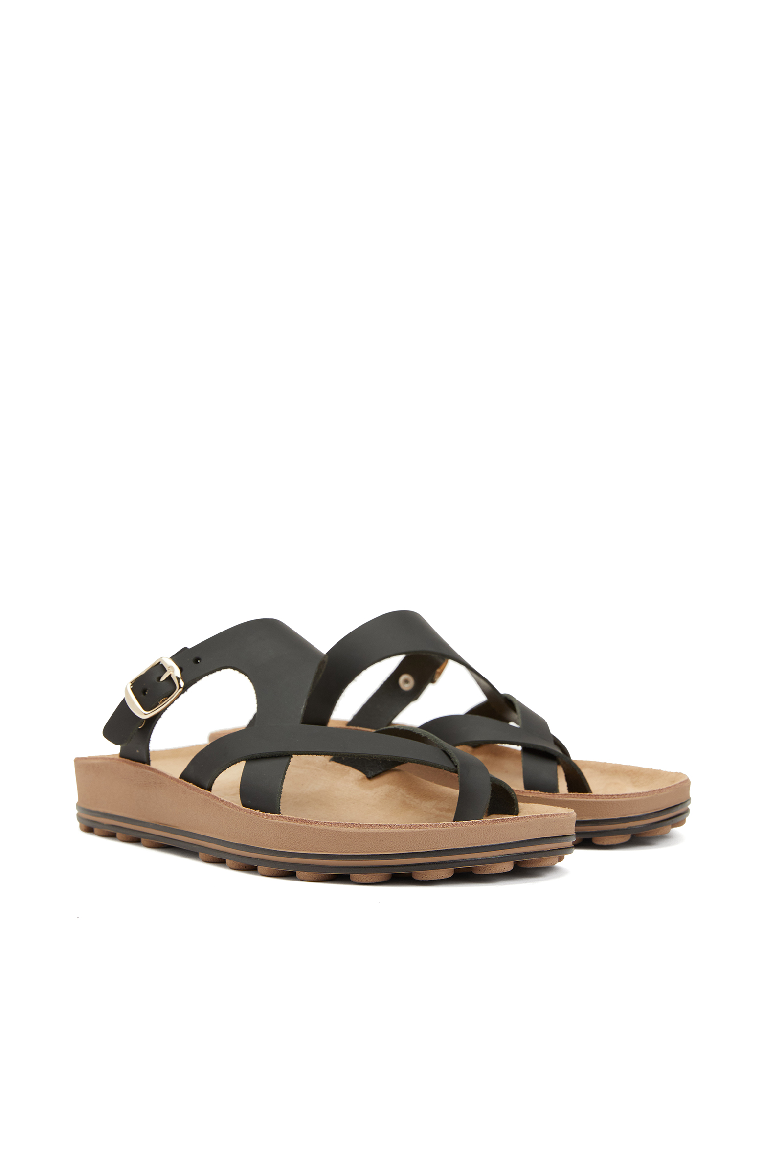 Siyah Kadın Deri Terlik