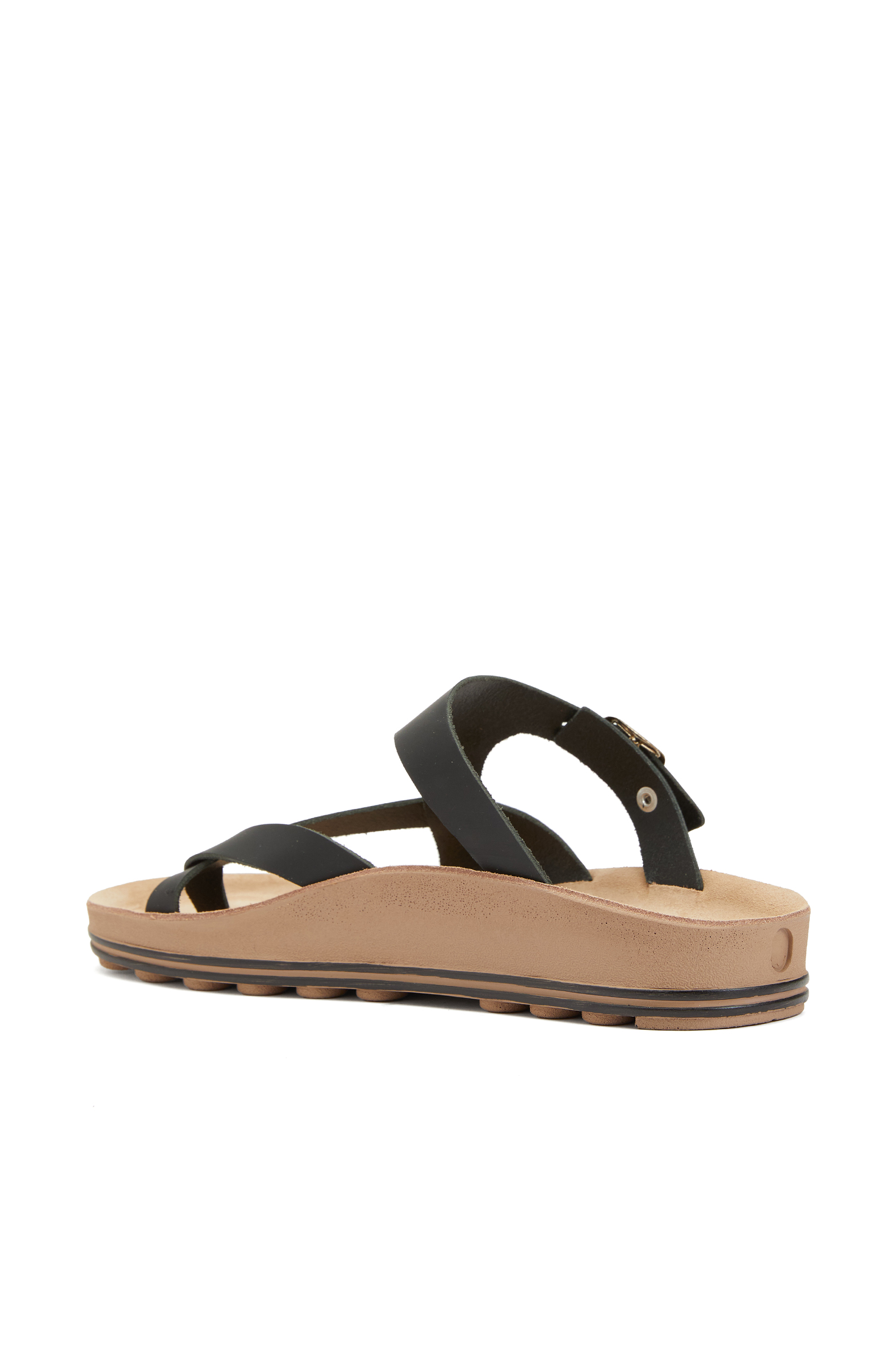 Siyah Kadın Deri Terlik