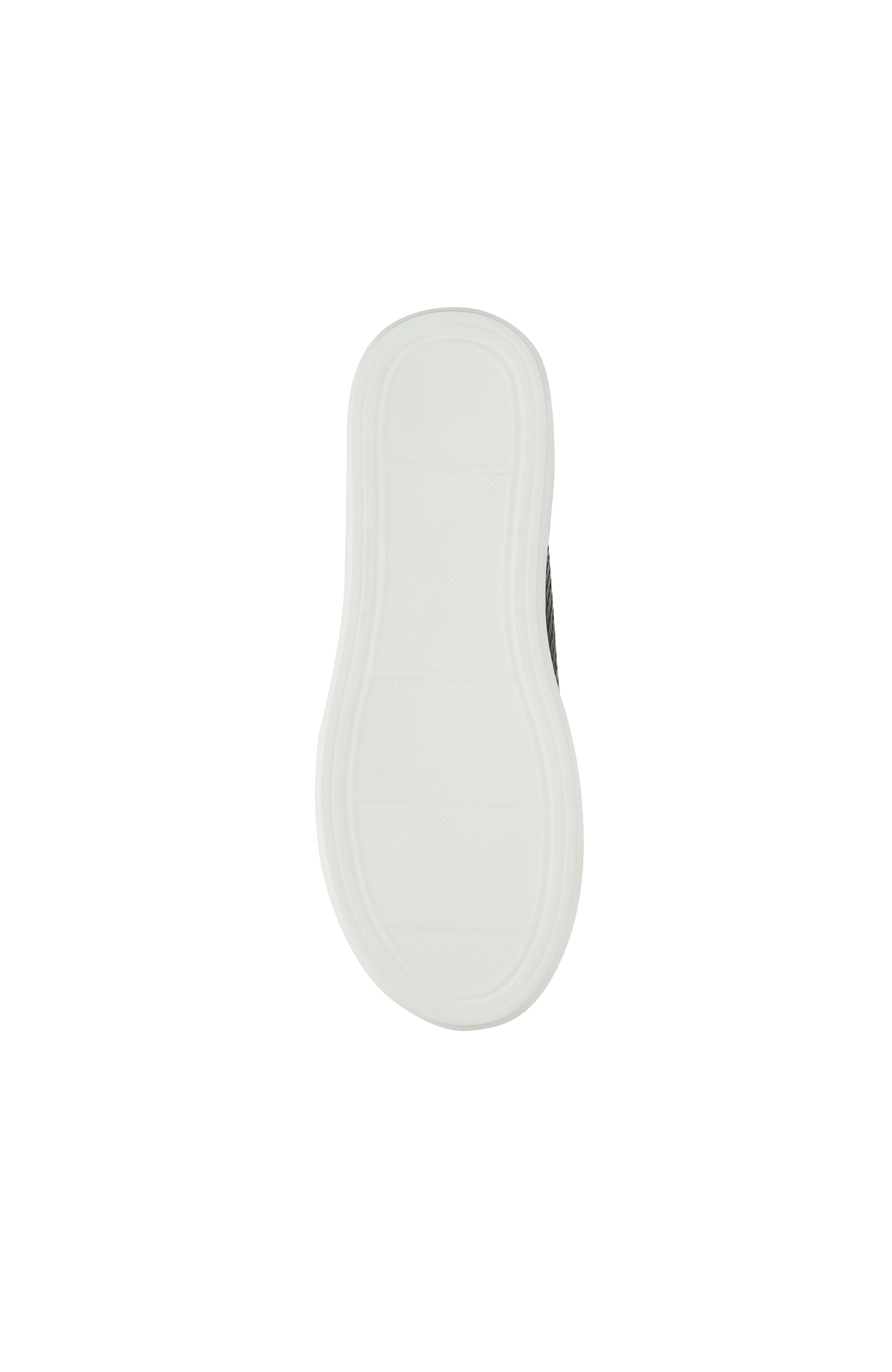 Siyah Yılan Baskılı Kadın Deri Sneaker