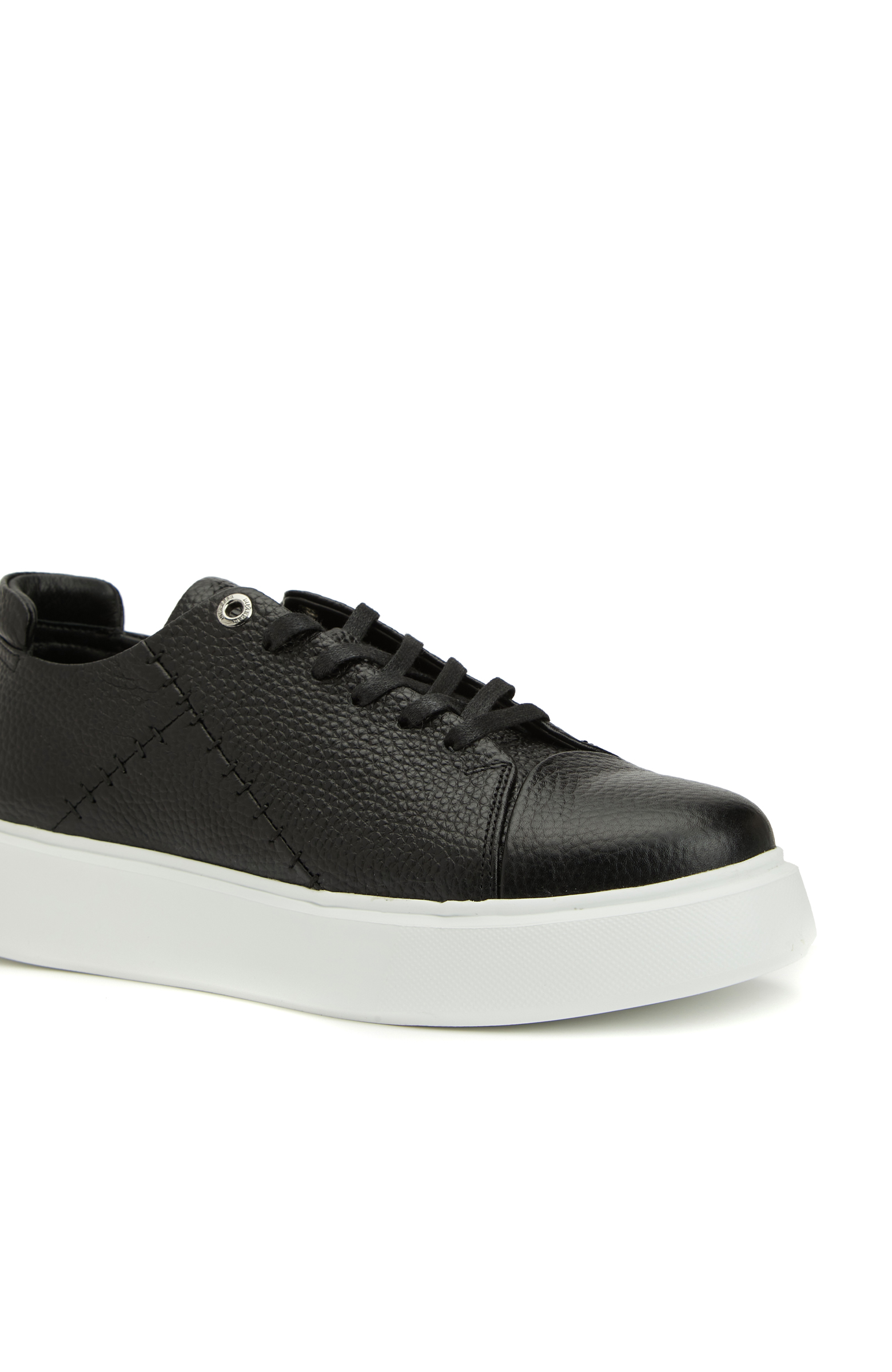 Siyah Kadın Deri Sneaker