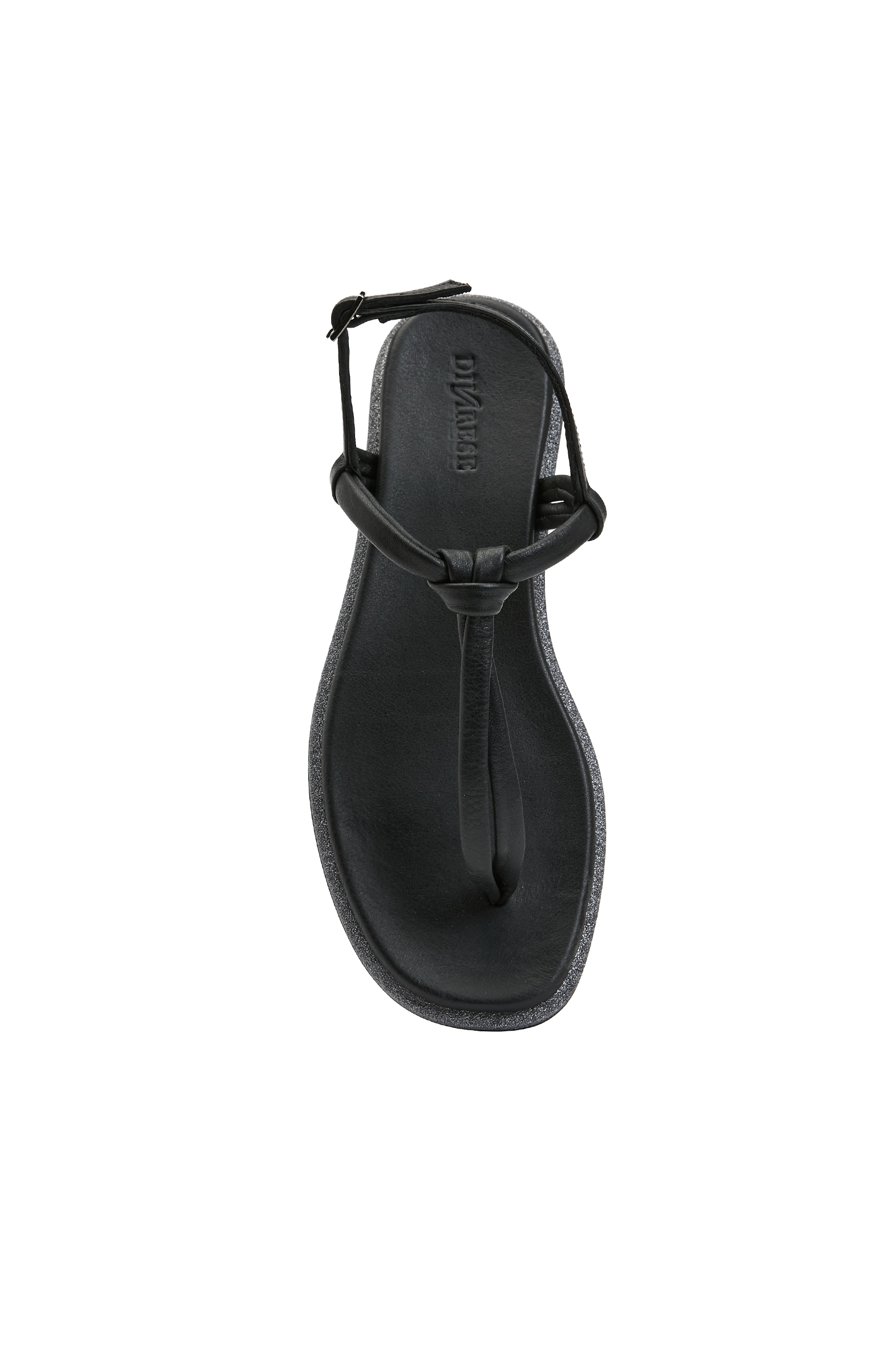 Siyah Kadın Deri Sandalet