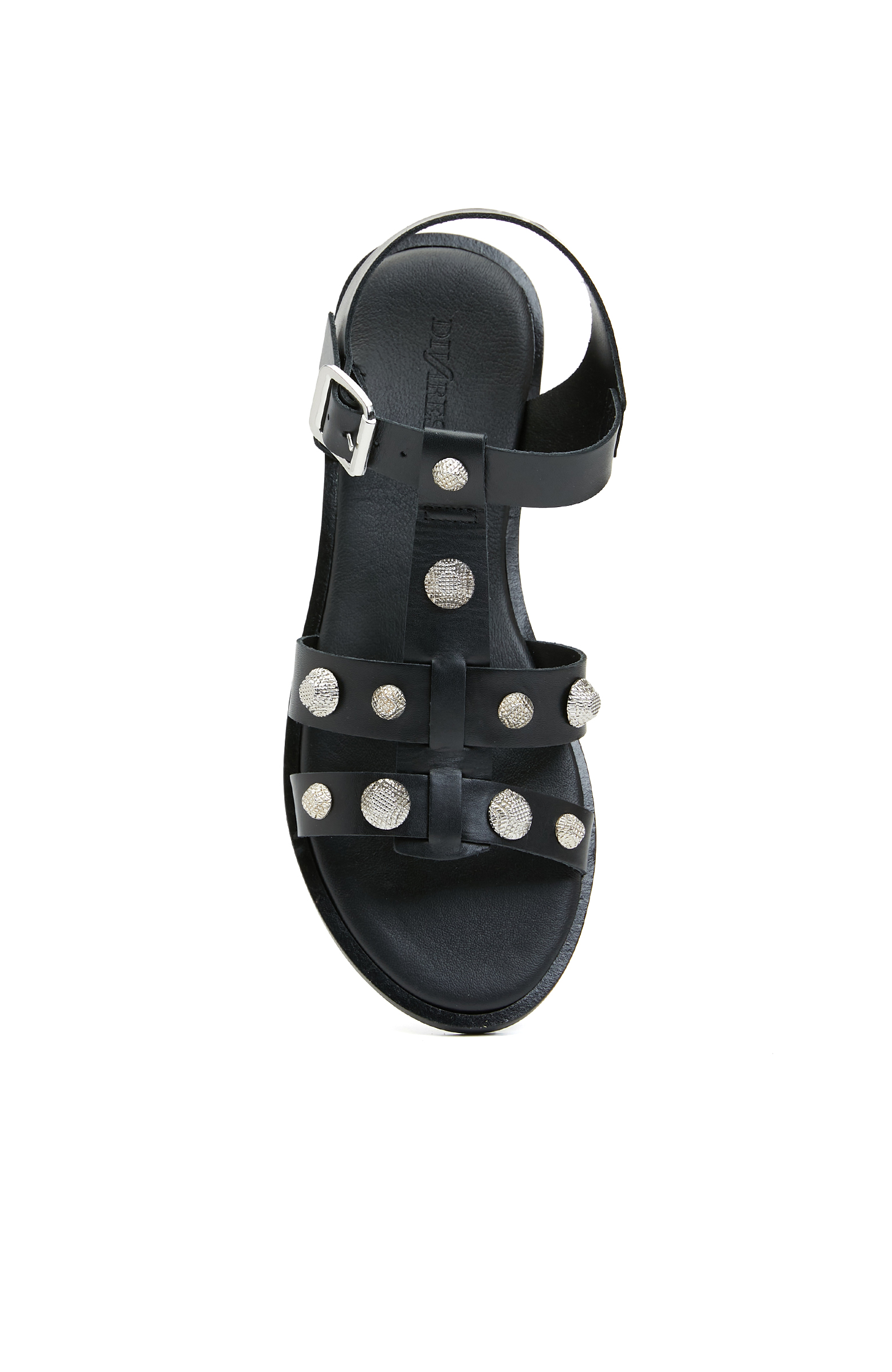 Siyah Kadın Deri Sandalet