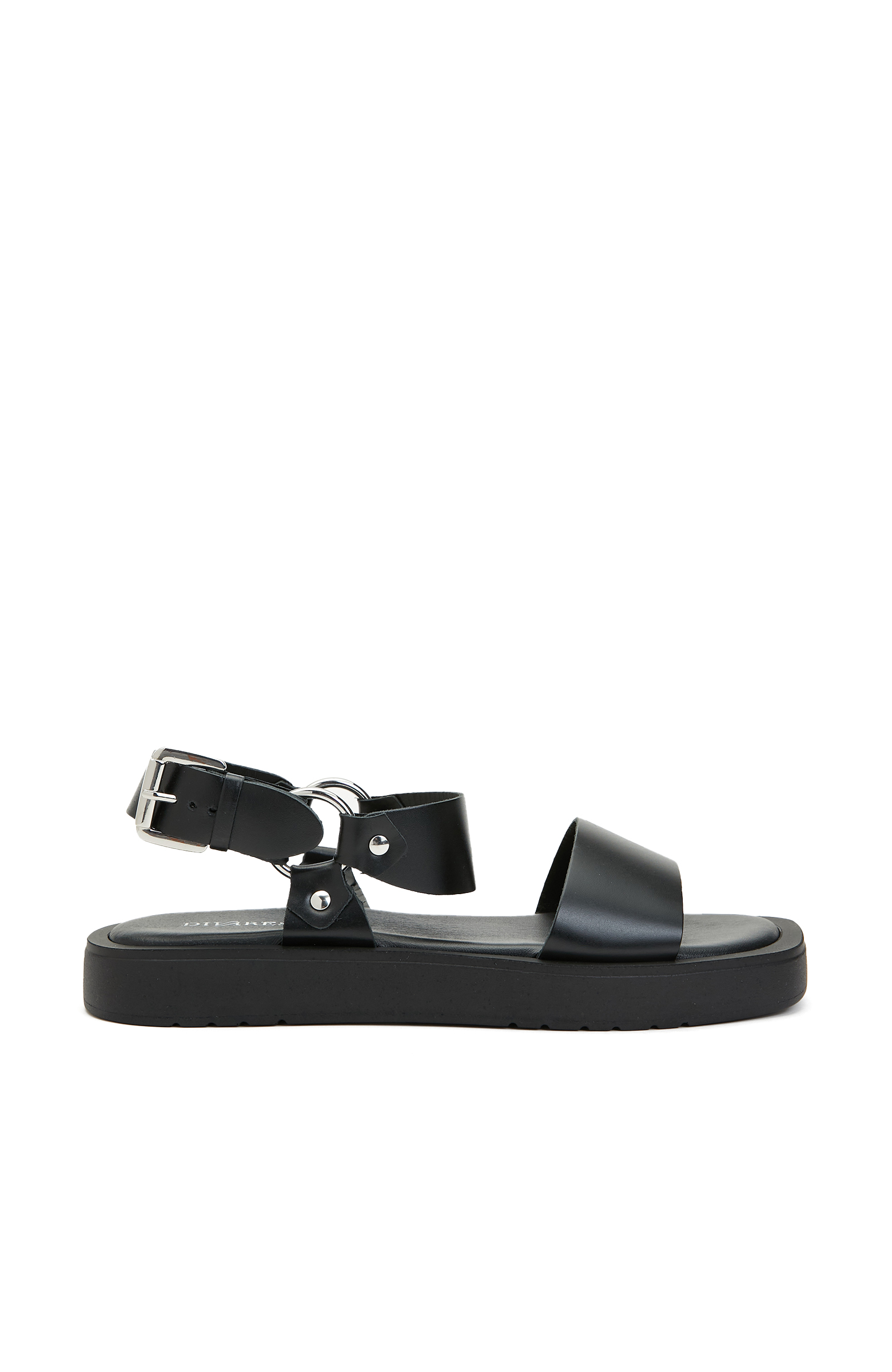 Siyah Kadın Deri Sandalet