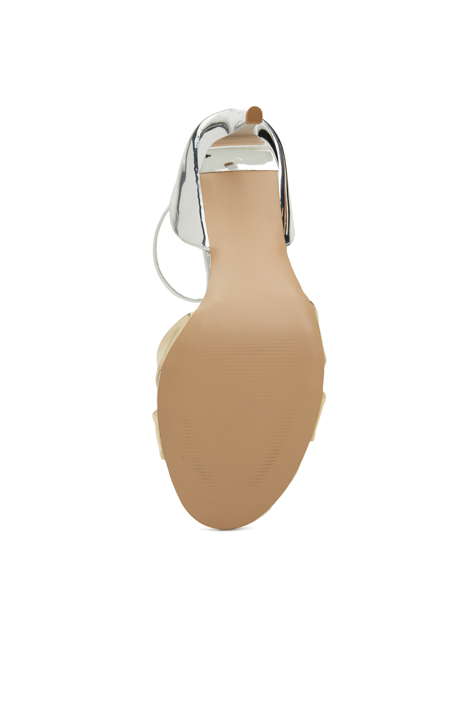 Gümüş Altın Kadın Sandalet 