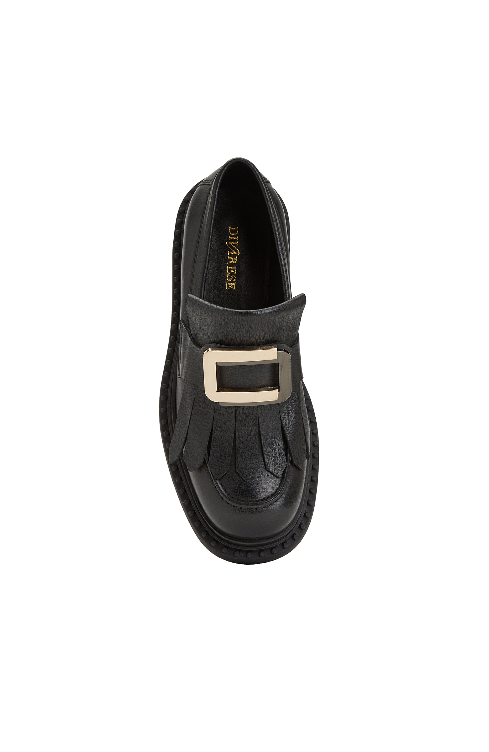 Siyah Kadın Deri Loafer