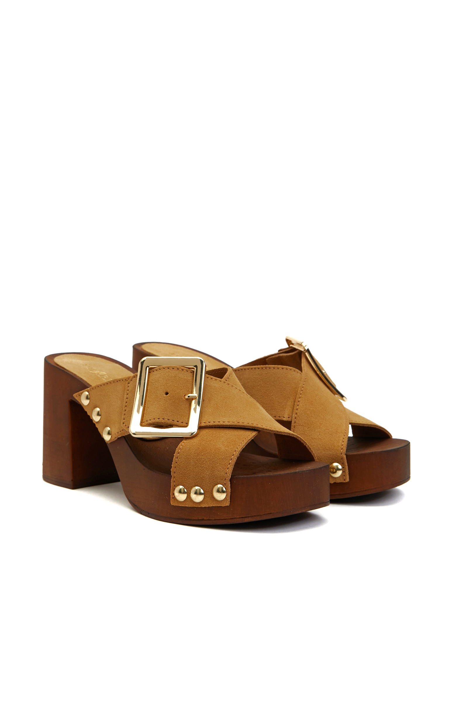 Hardal Kadın Deri Terlik