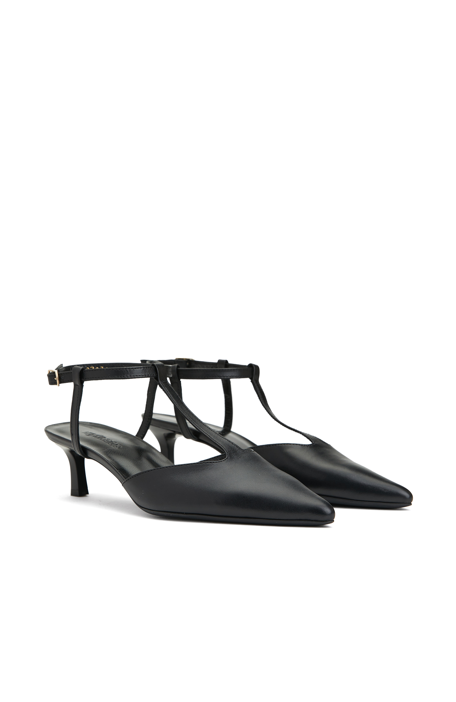 Siyah Deri Kadın Ayakkabı