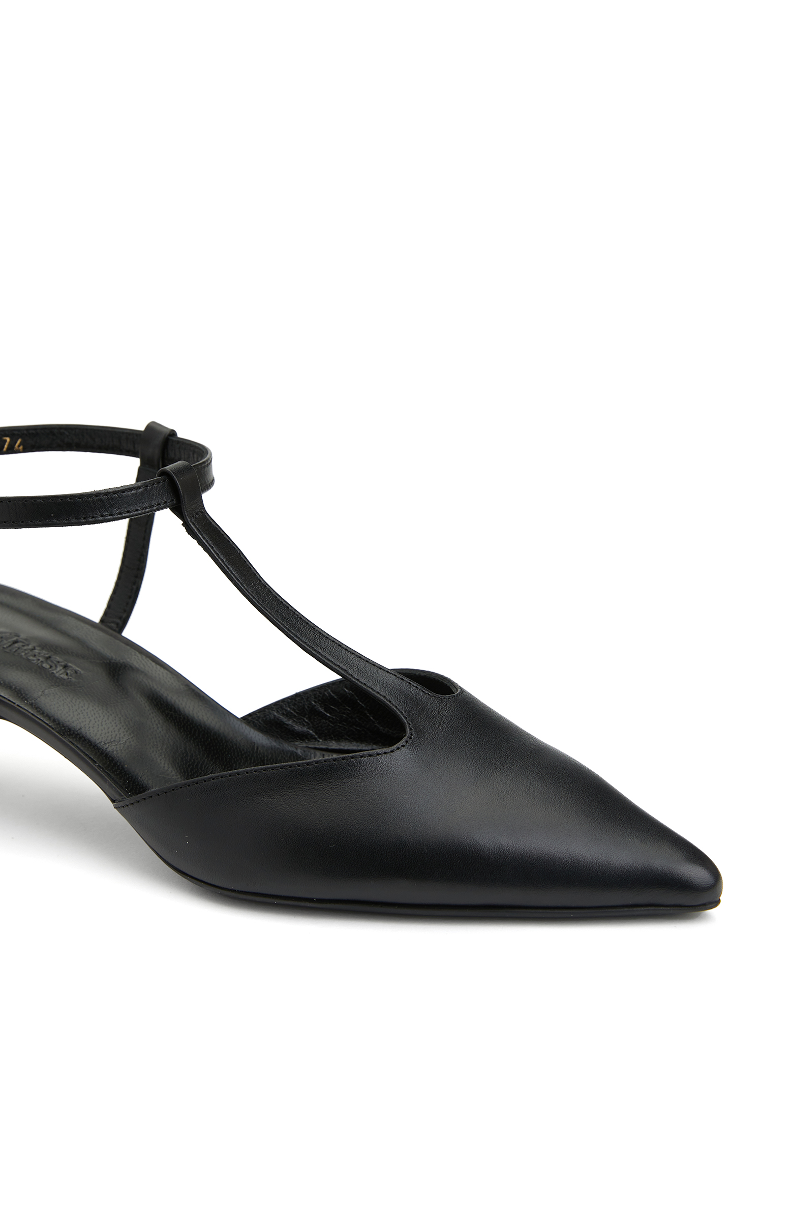 Siyah Deri Kadın Ayakkabı