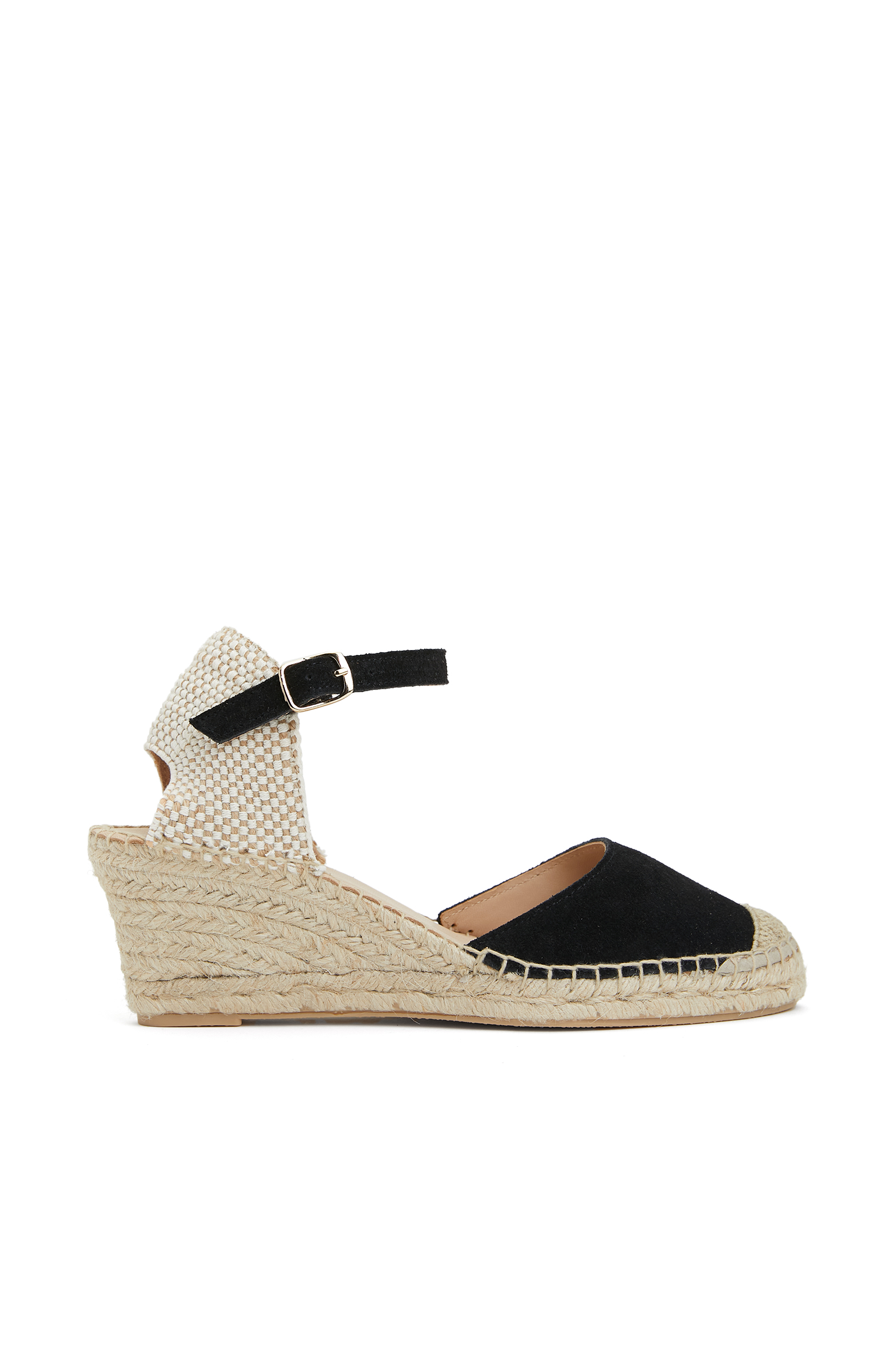 Siyah Kadın Süet Espadril