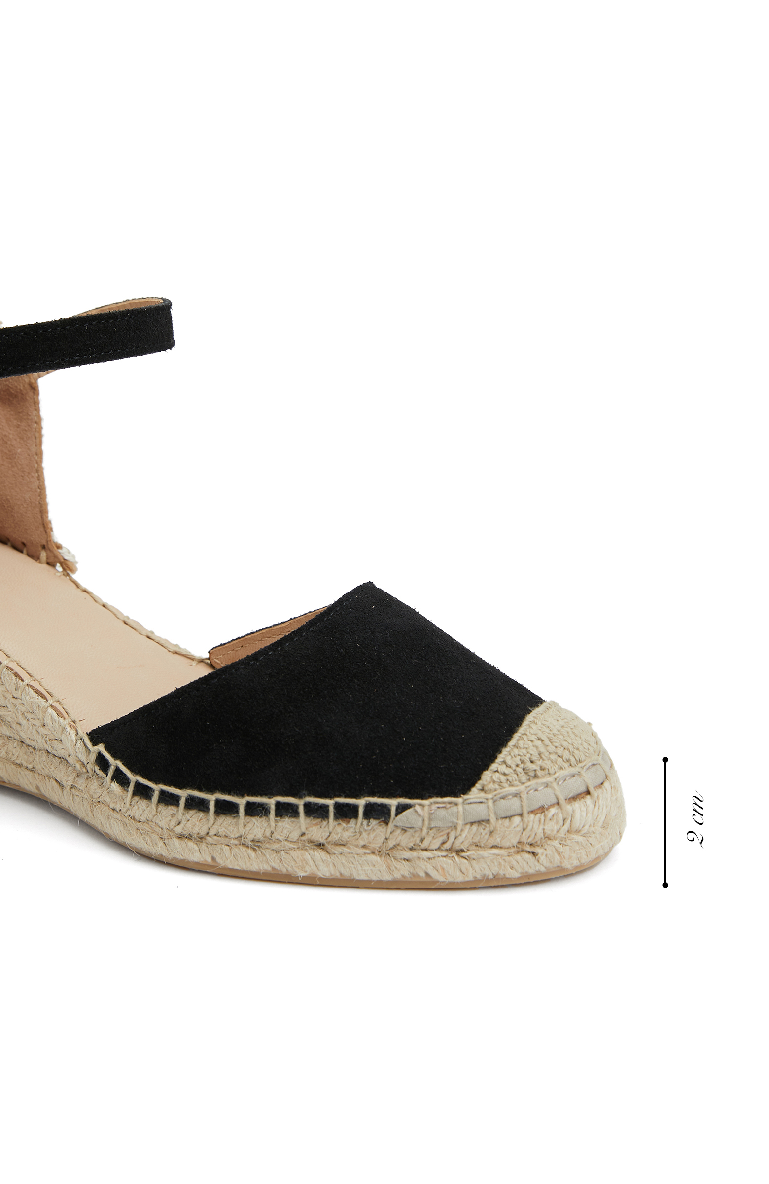 Siyah Kadın Süet Espadril