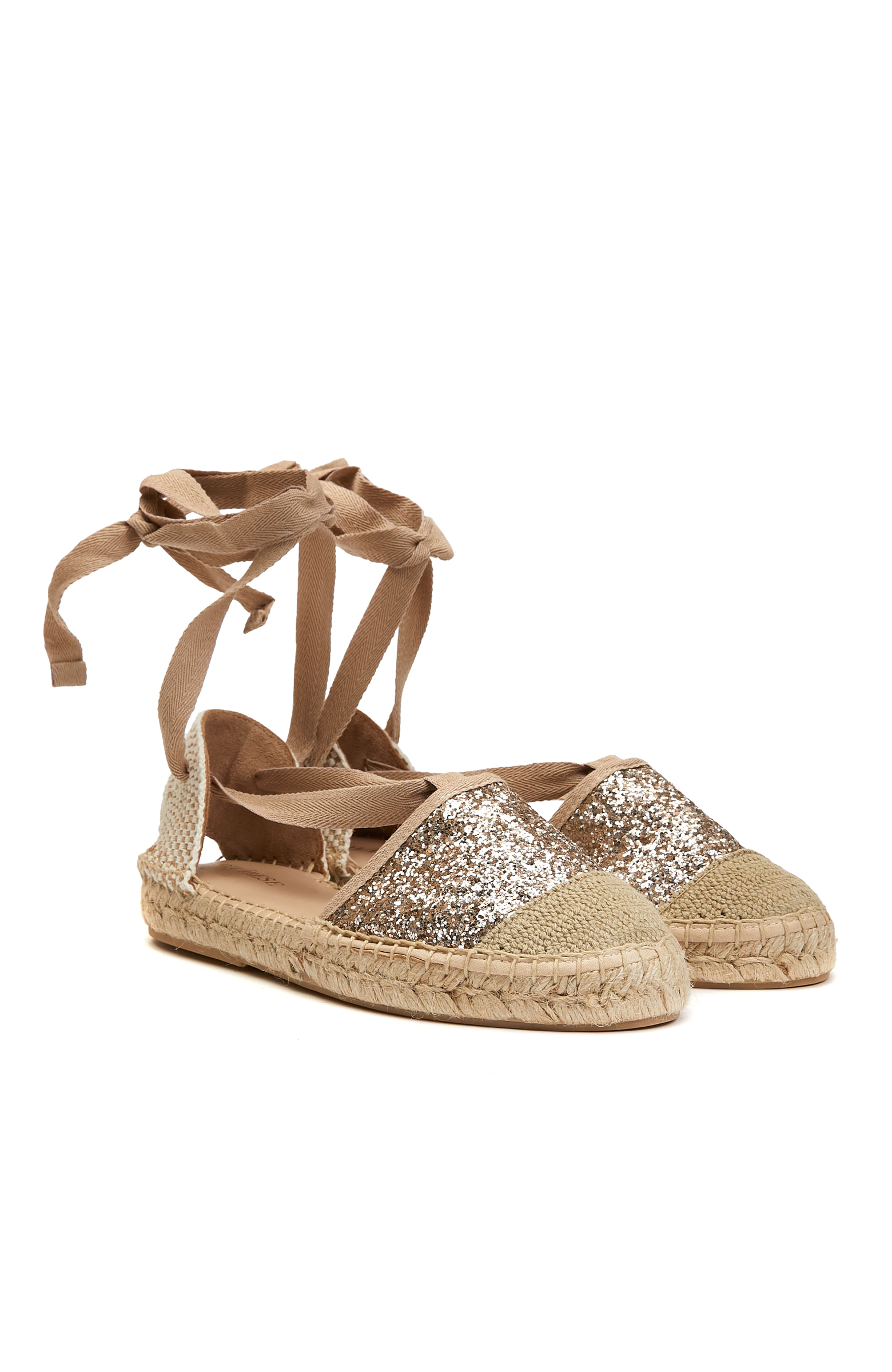 Bej Kadın Hasır Espadril