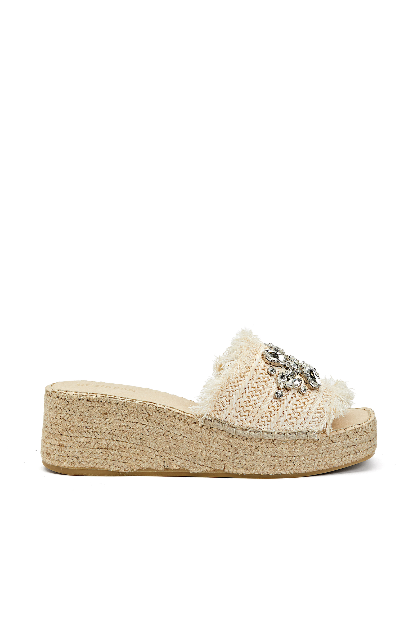 Bej Kadın Hasır Espadril