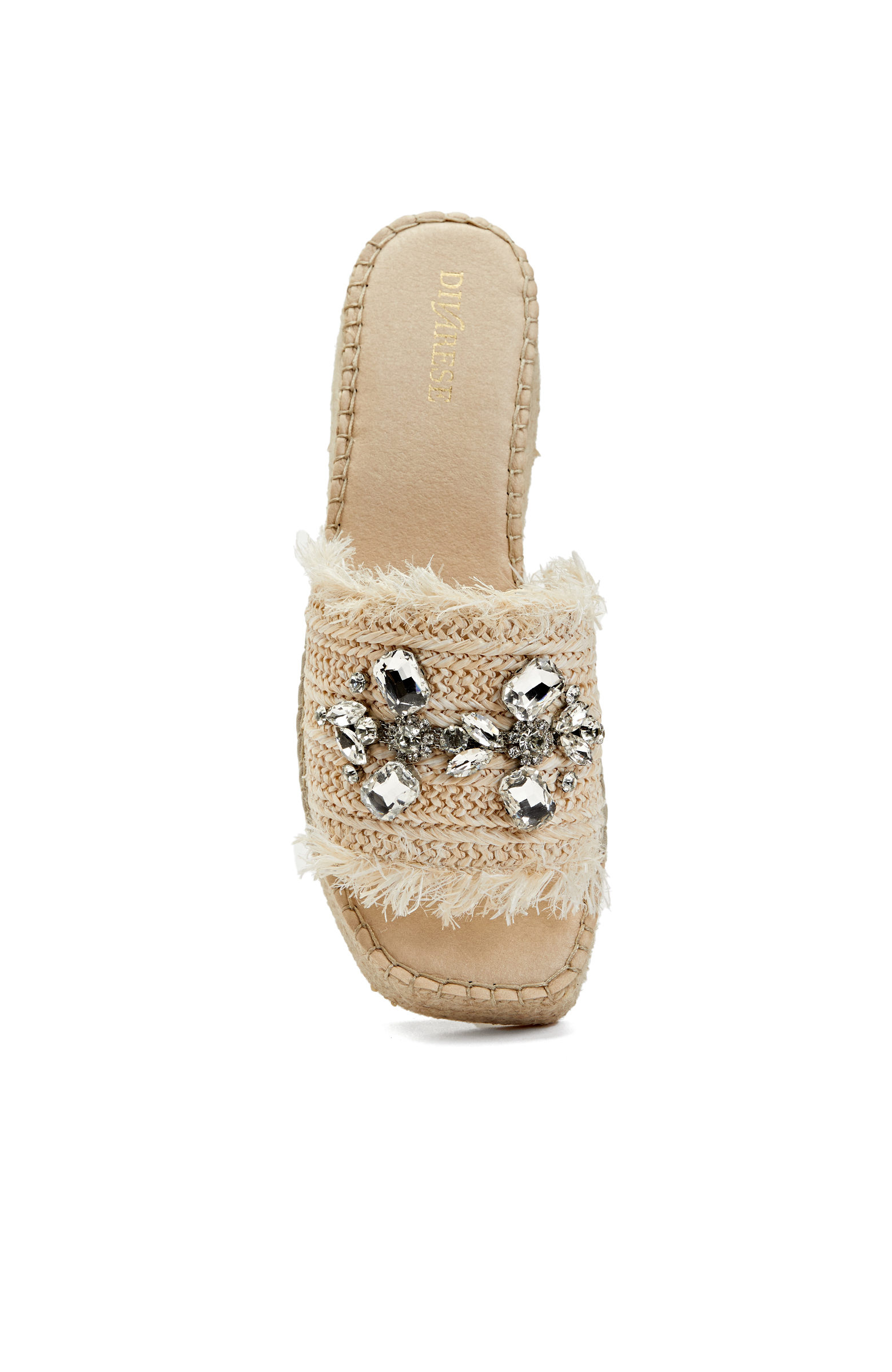 Bej Kadın Hasır Espadril