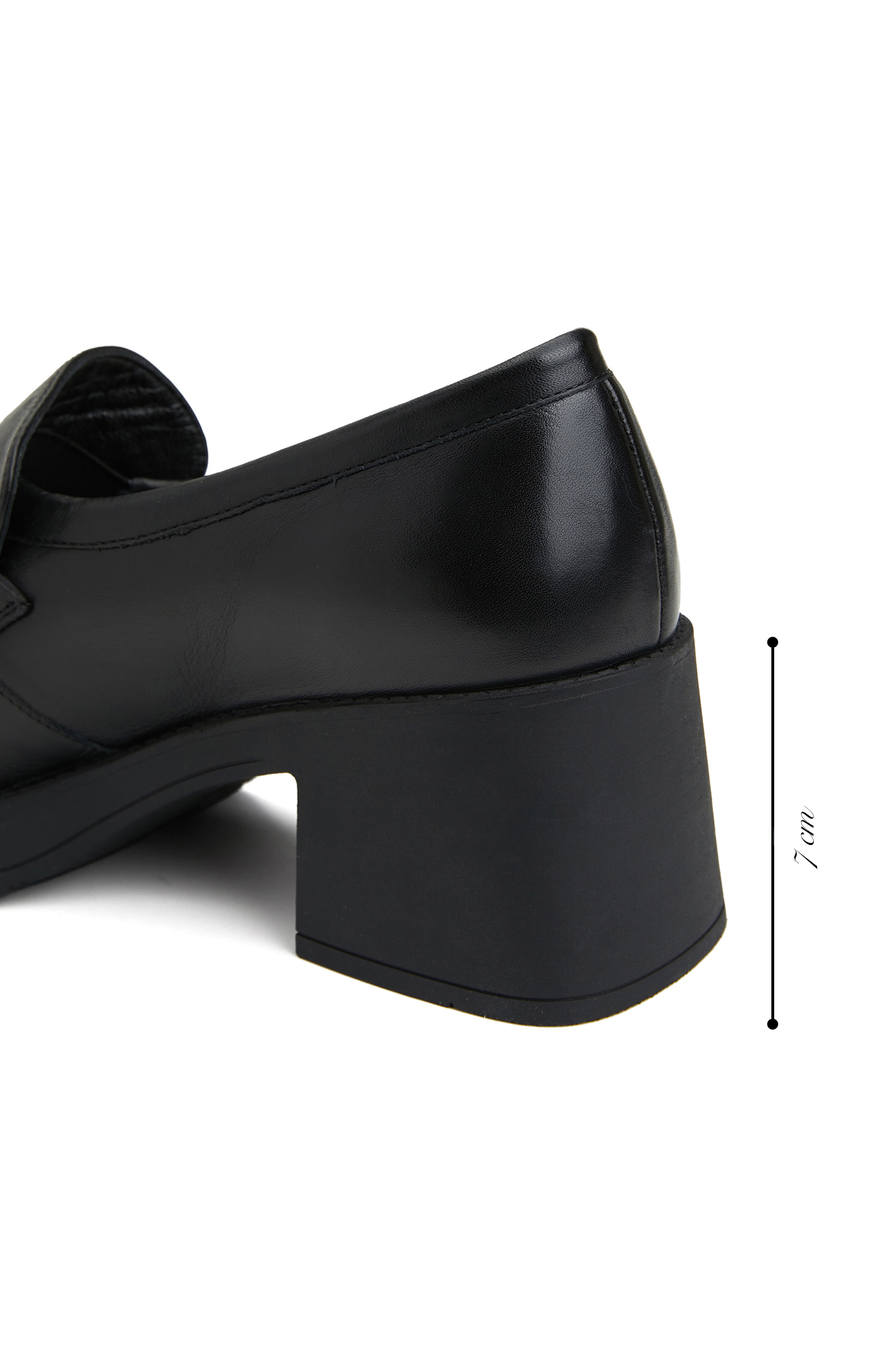 Siyah Kadın Deri Loafer