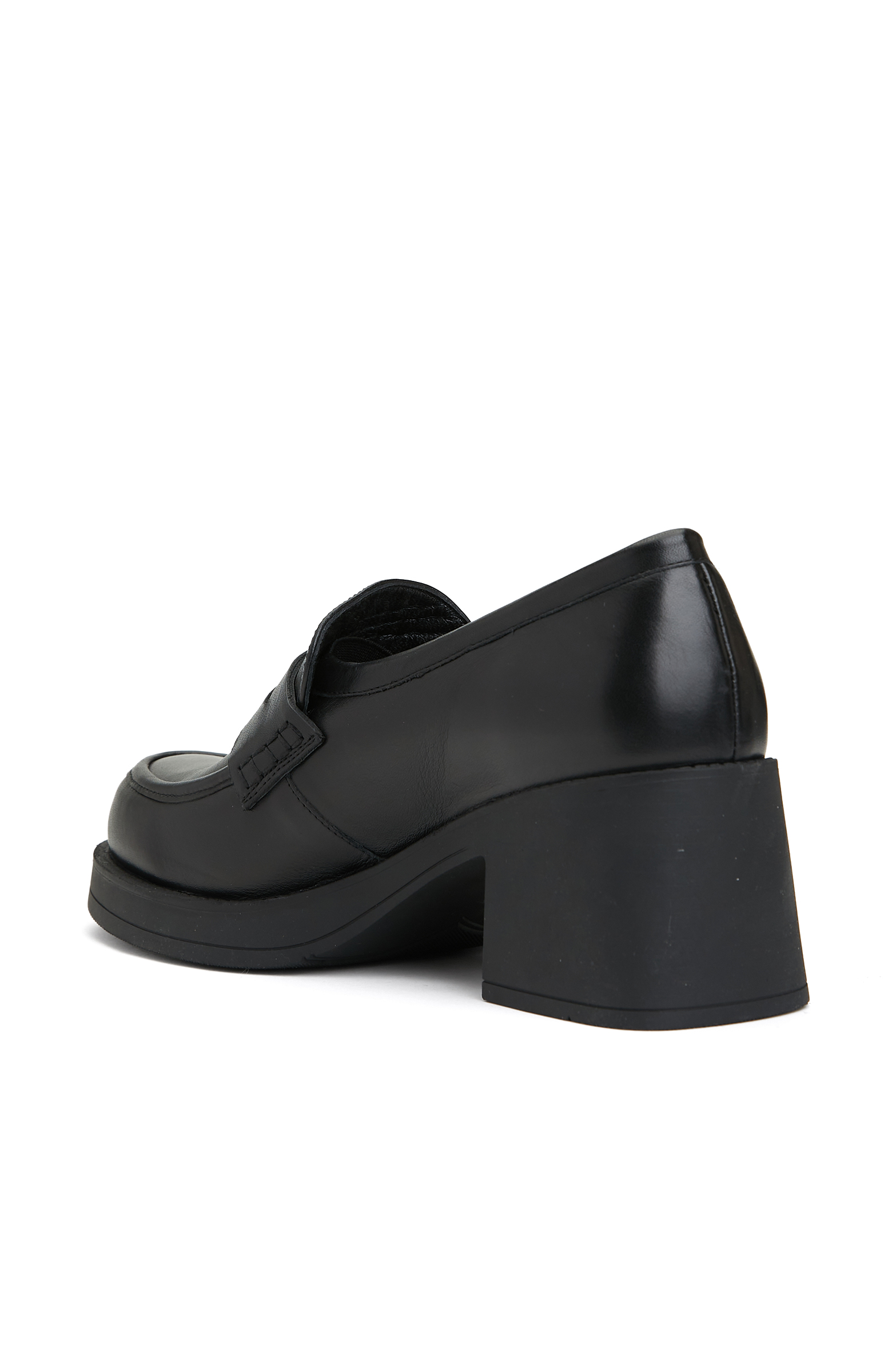 Siyah Kadın Deri Loafer