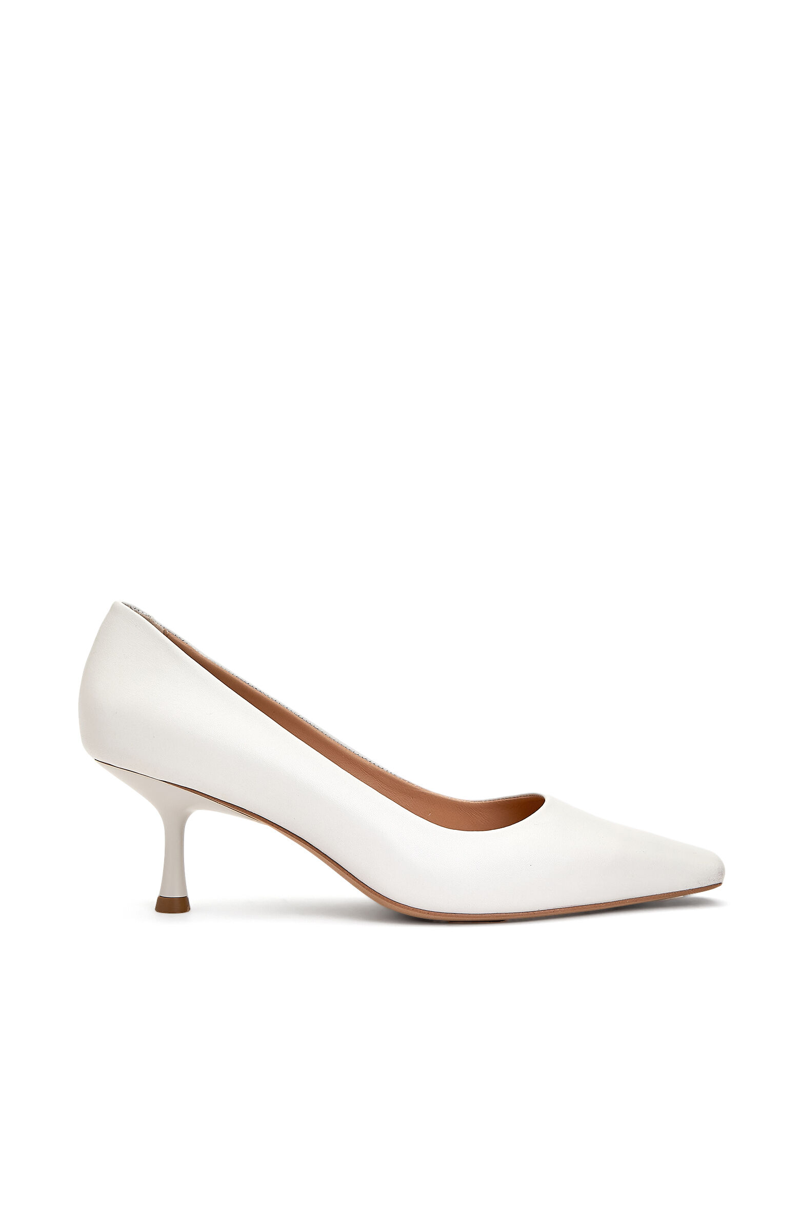 Kırık Beyaz Kadın Deri Ayakkabı