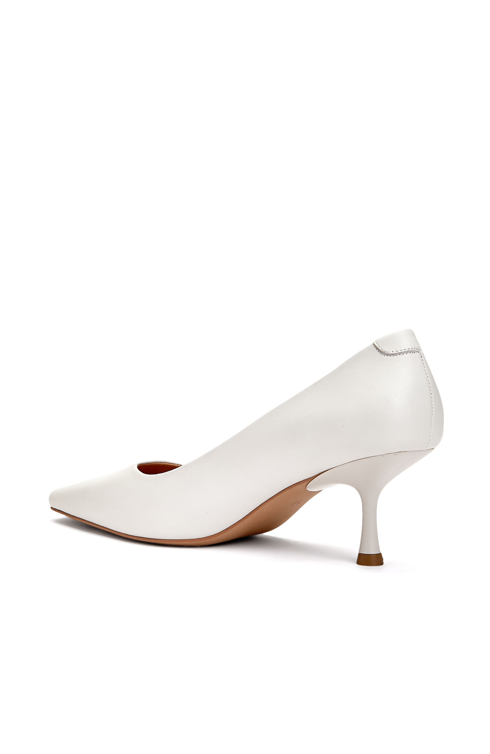 Kırık Beyaz Kadın Deri Ayakkabı