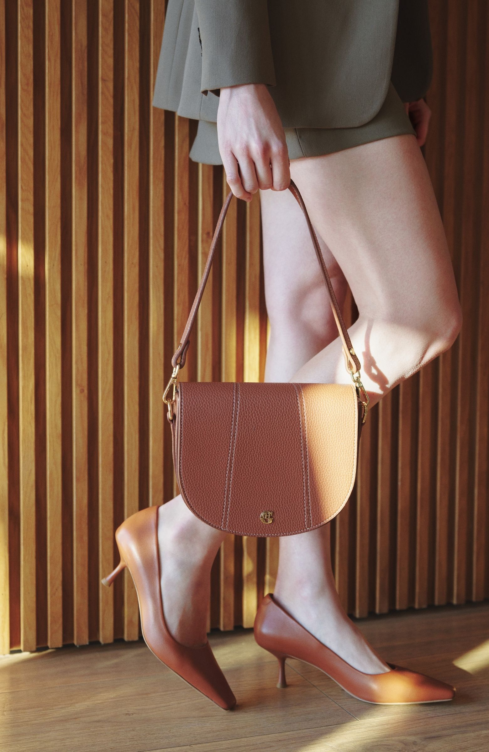 Taba Deri Kadın Ayakkabı