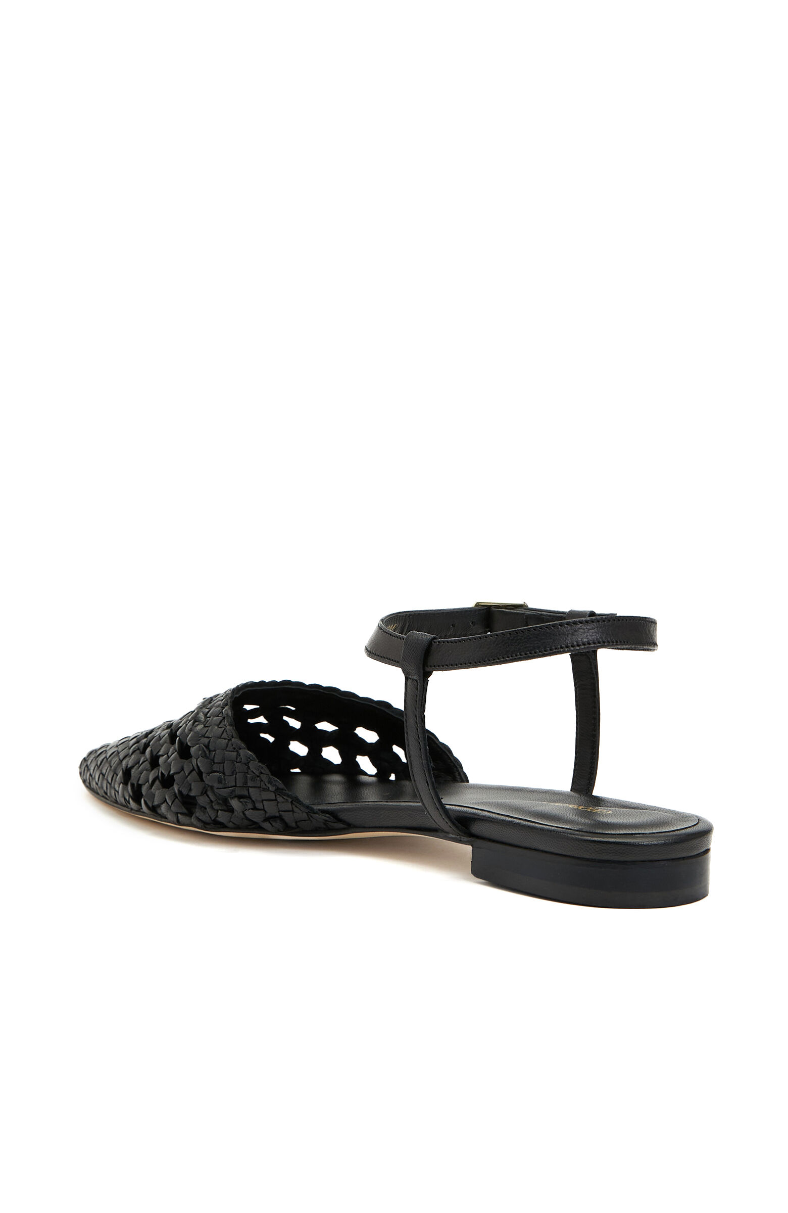 Siyah Kadın Deri Babet