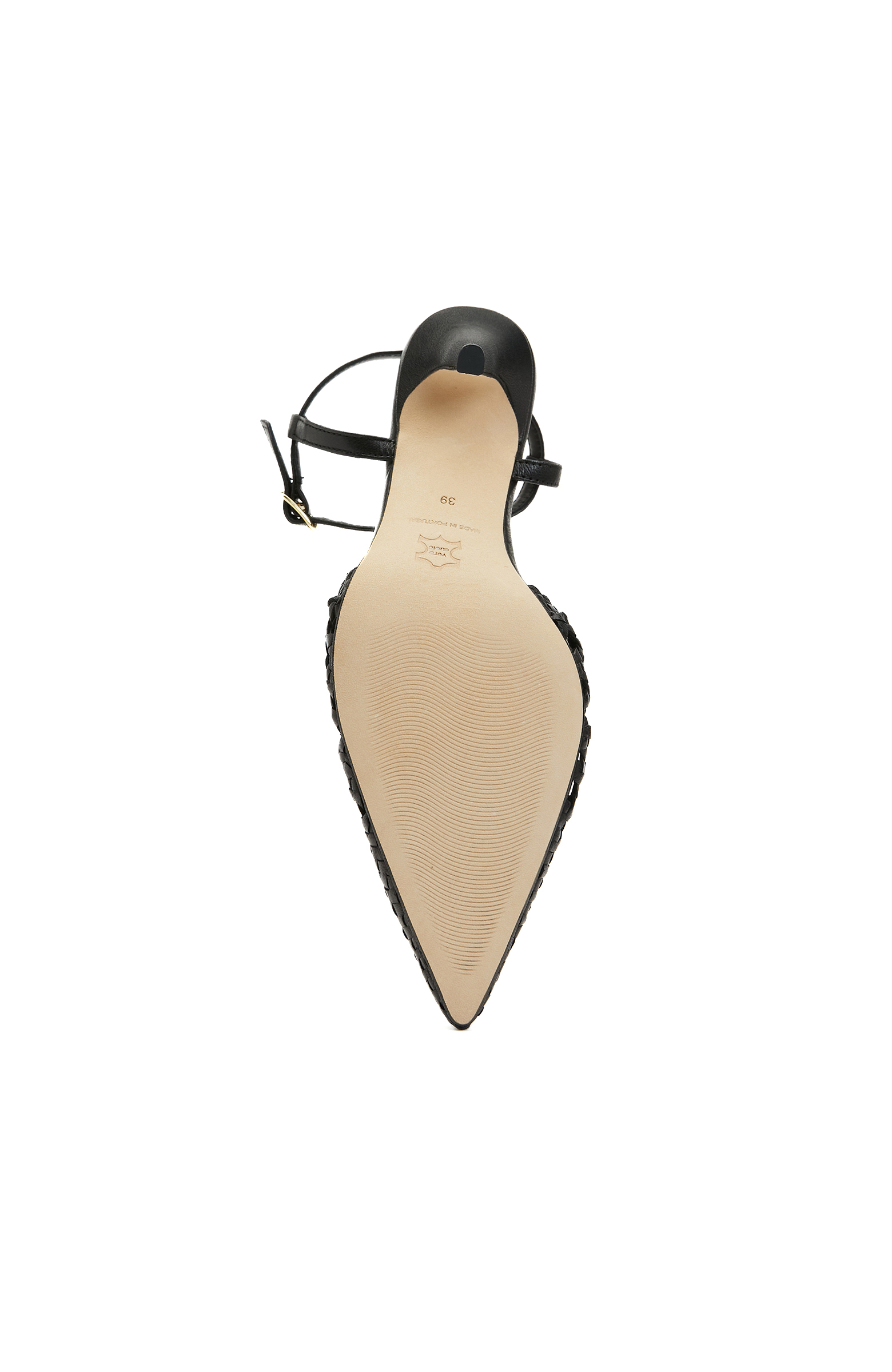 Siyah Kadın Deri Stiletto