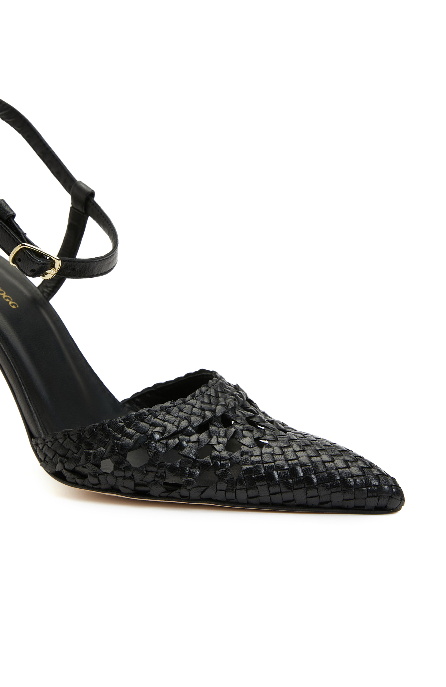 Siyah Kadın Deri Stiletto