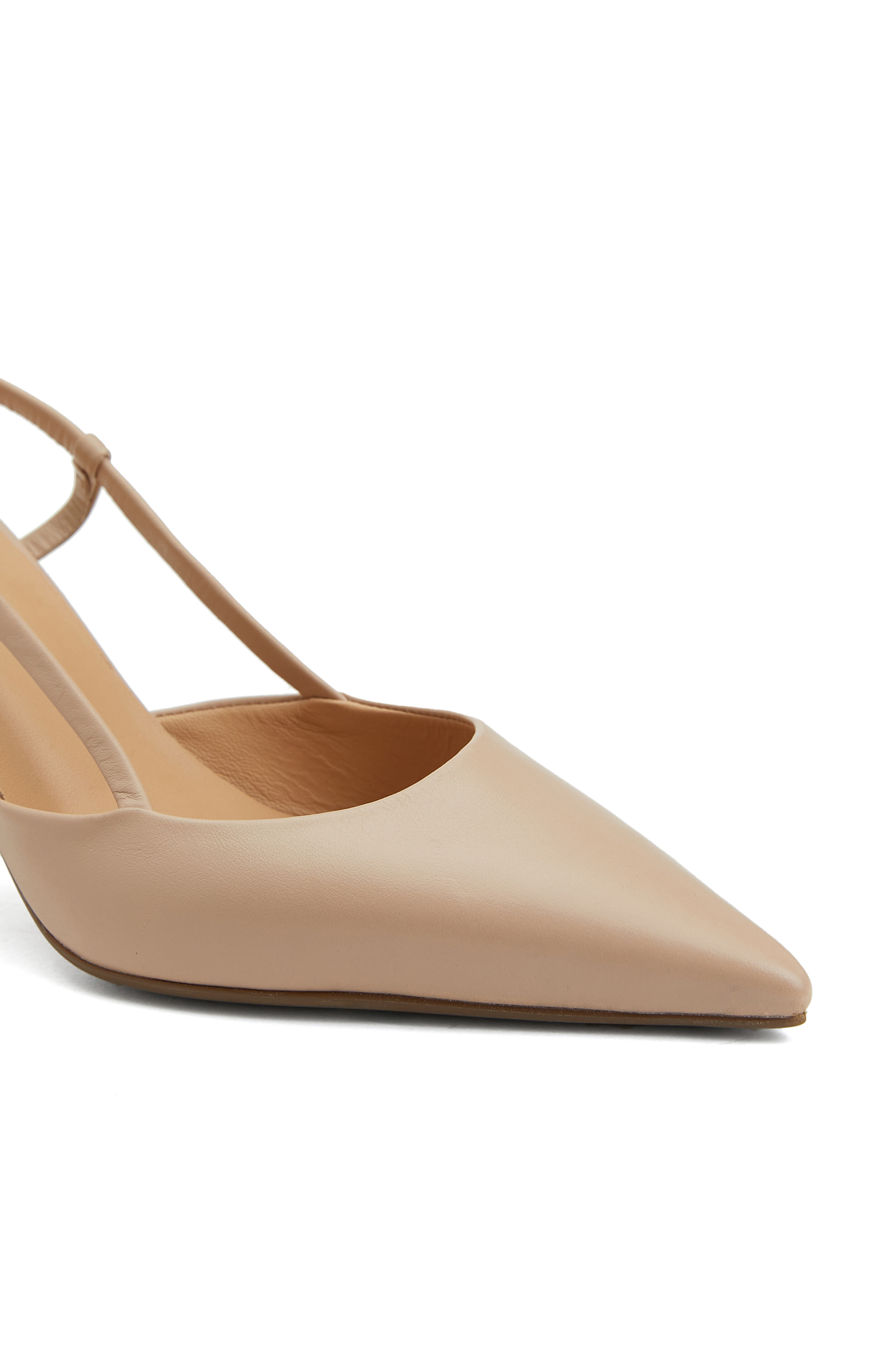Nude Kadın Deri Stiletto_5