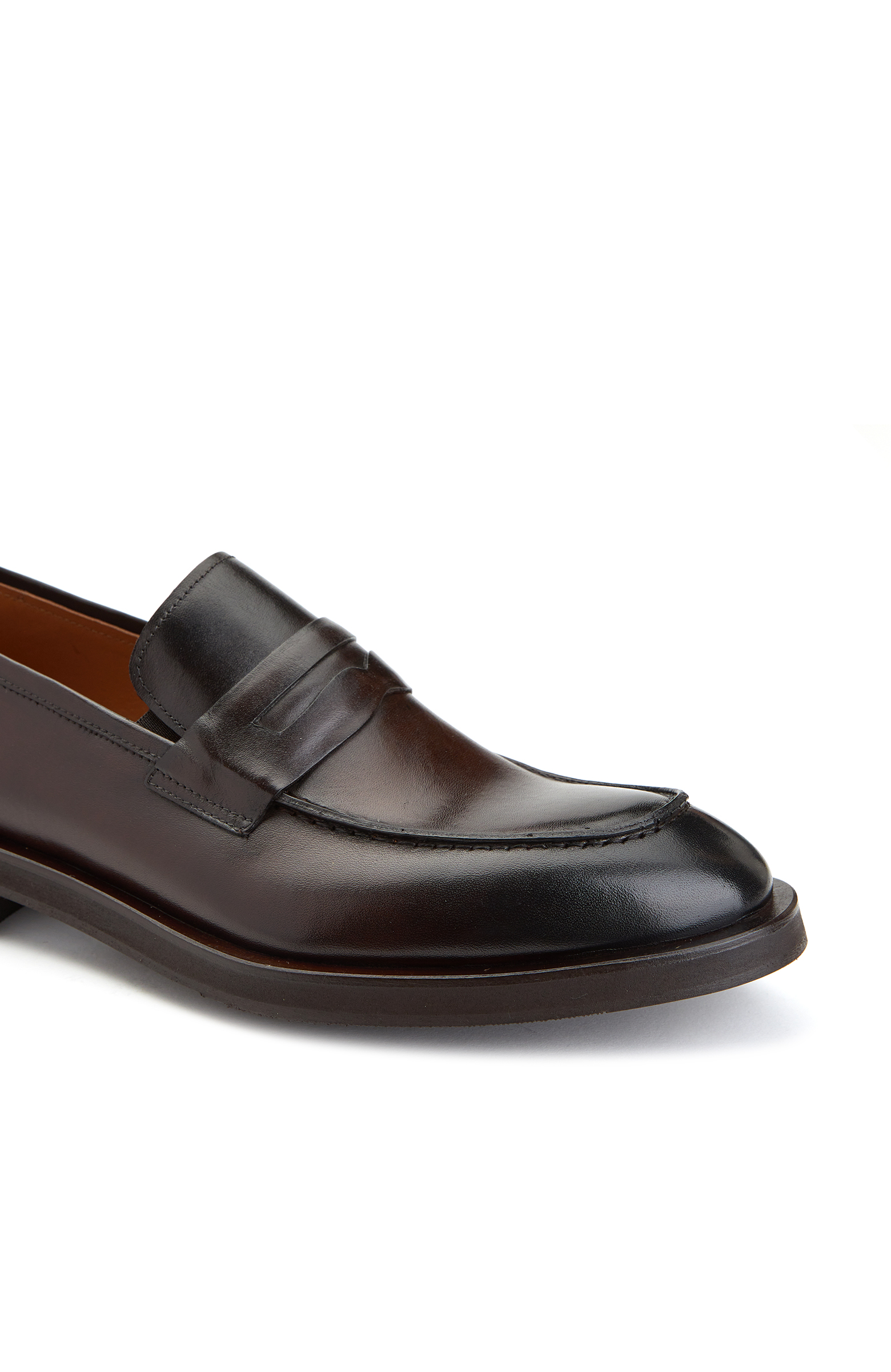 Kahverengi Erkek Deri Loafer