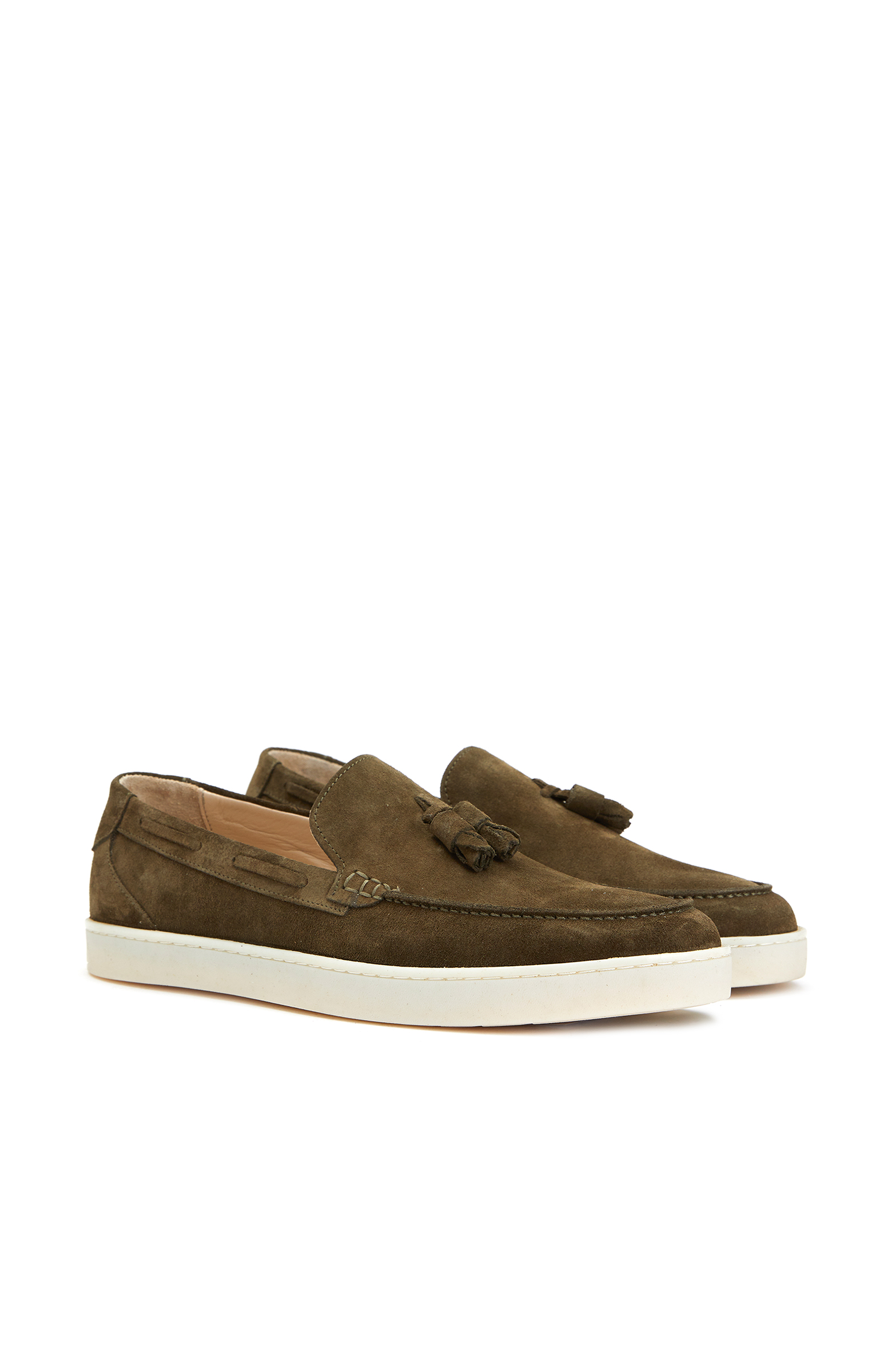 Haki Erkek Süet Loafer