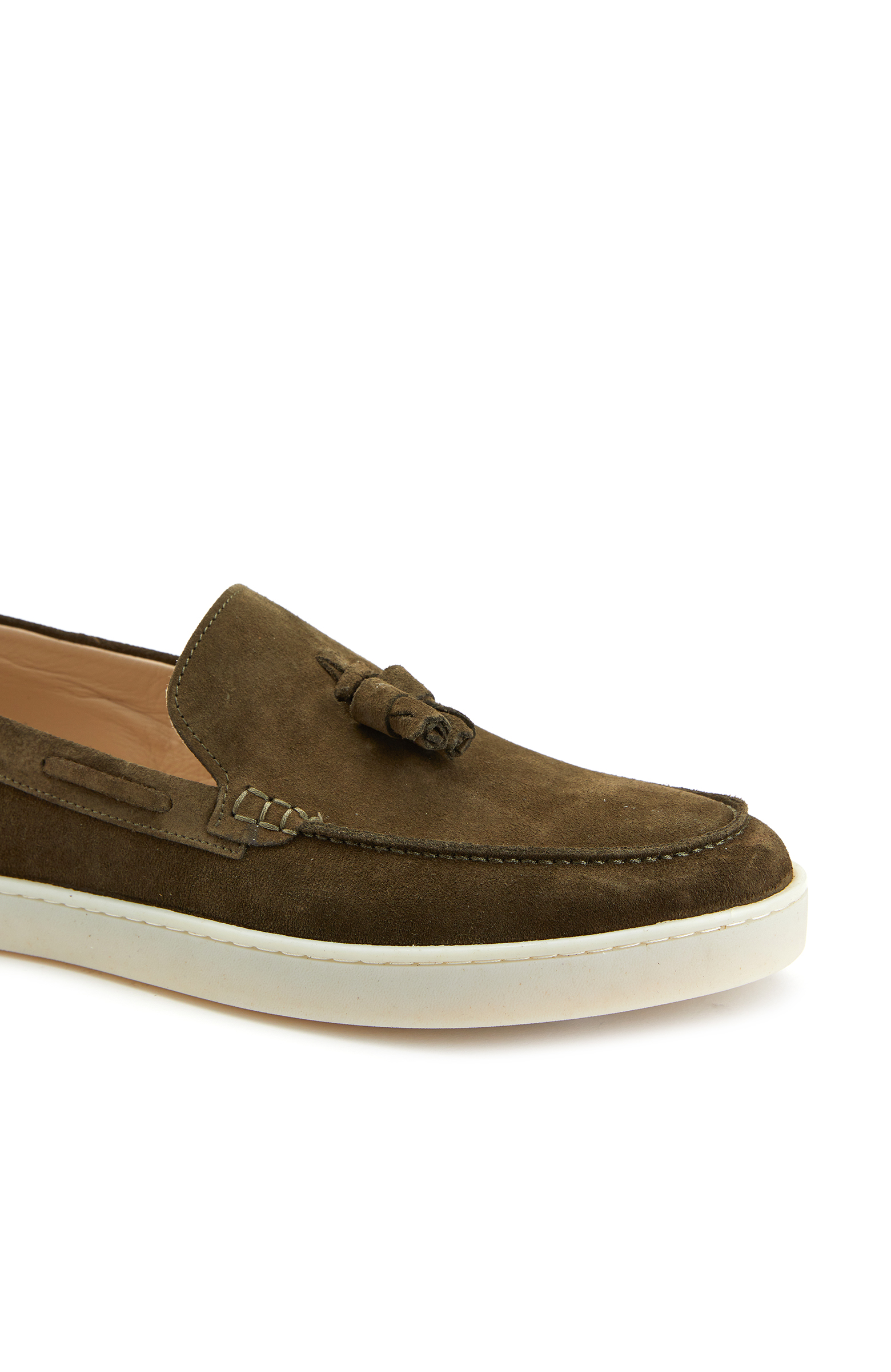 Haki Erkek Süet Loafer