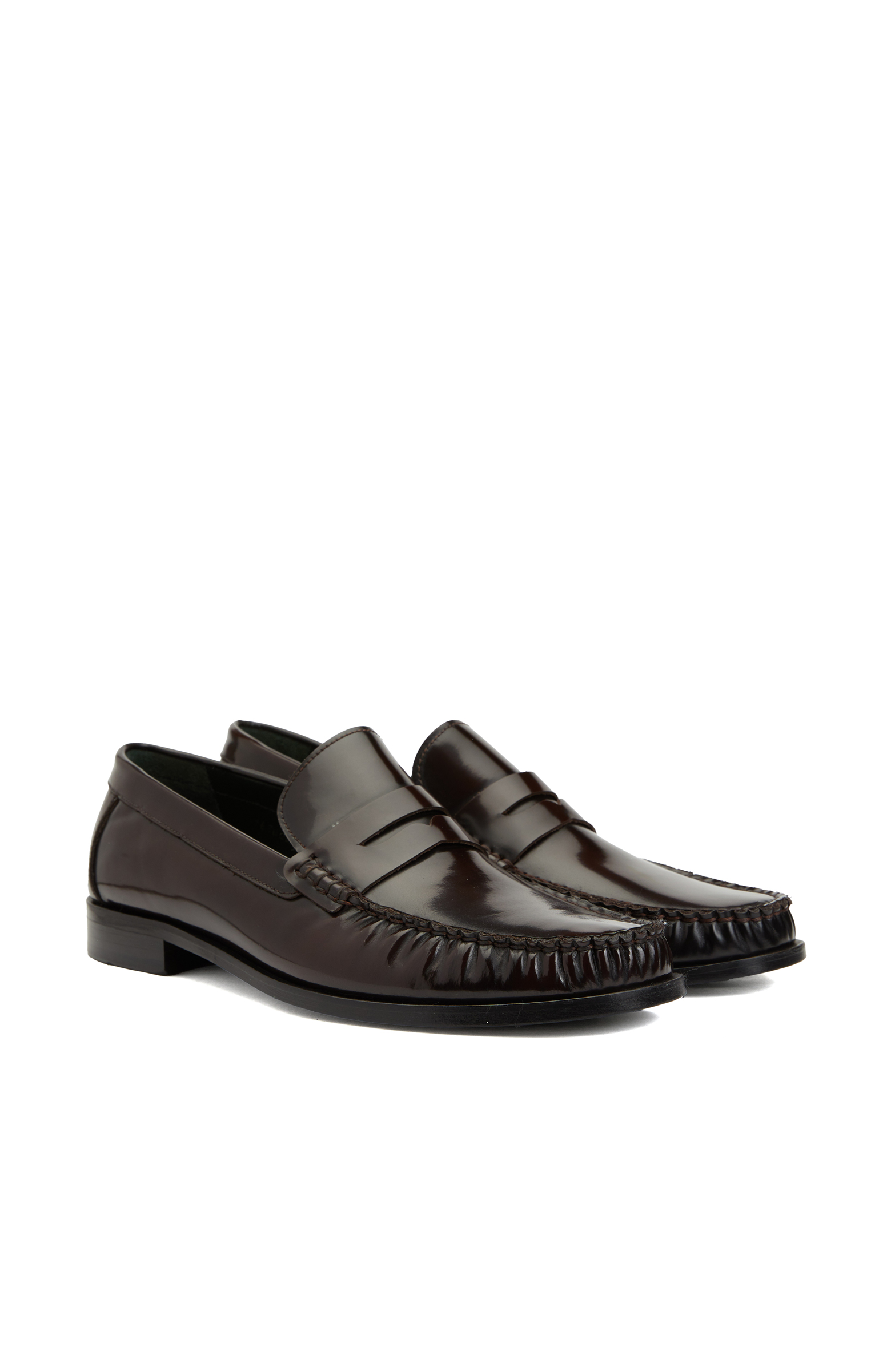 Bordo Erkek Deri Loafer_1