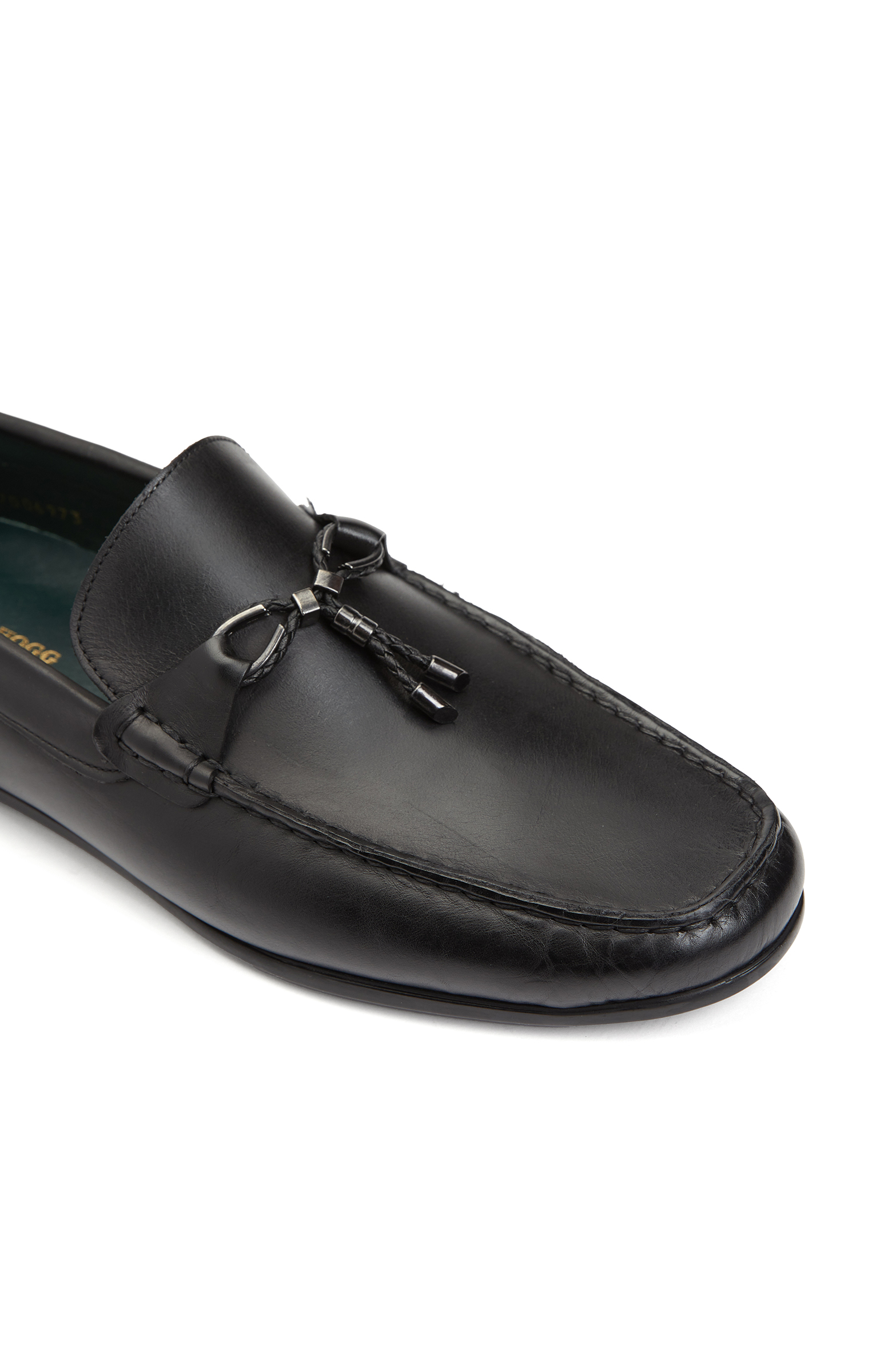 Siyah Erkek Deri Loafer_5