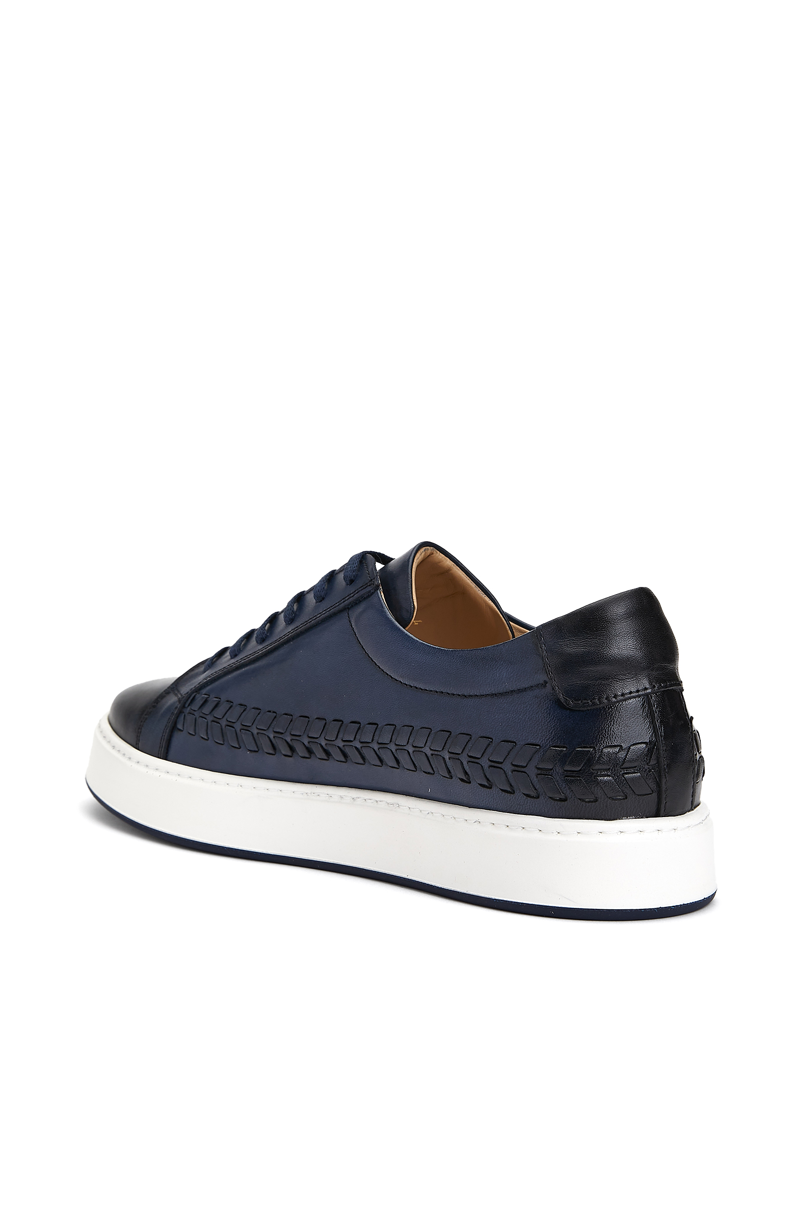 Lacivert Erkek Deri Sneaker_2