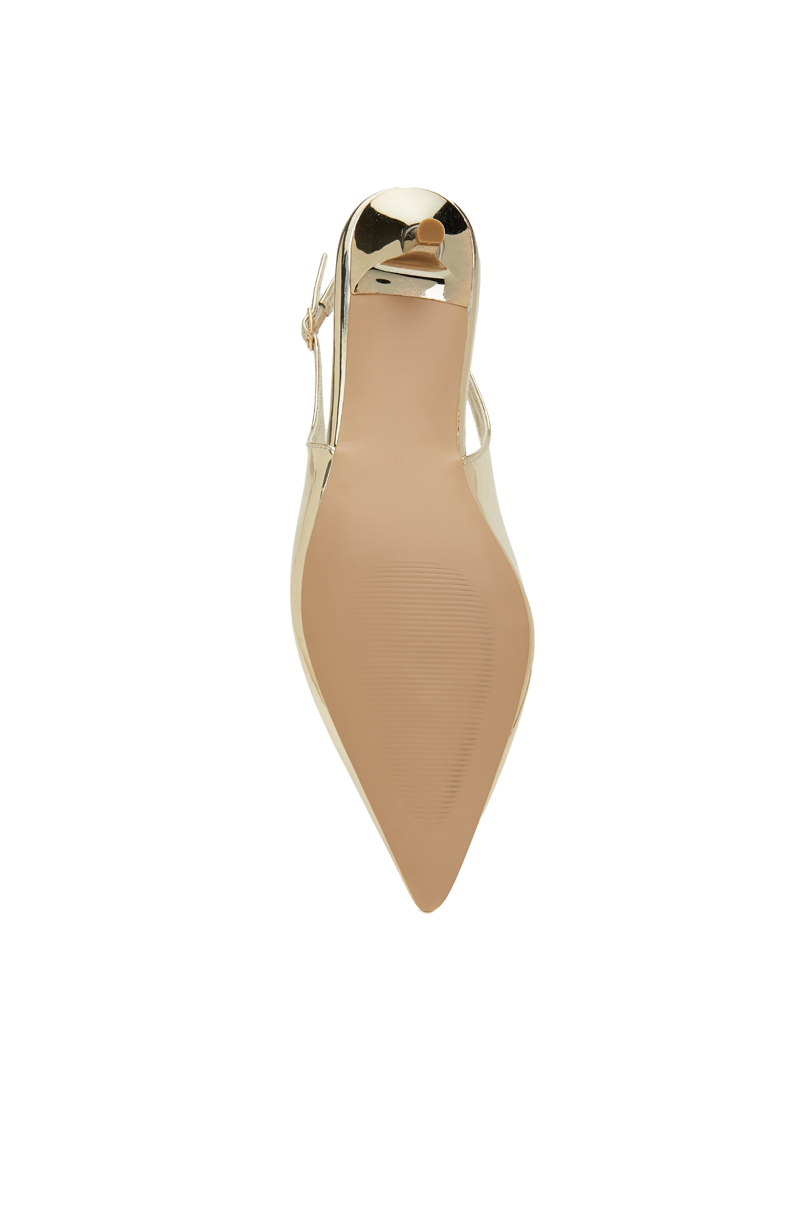 Gold Kadın Suni Deri Stiletto