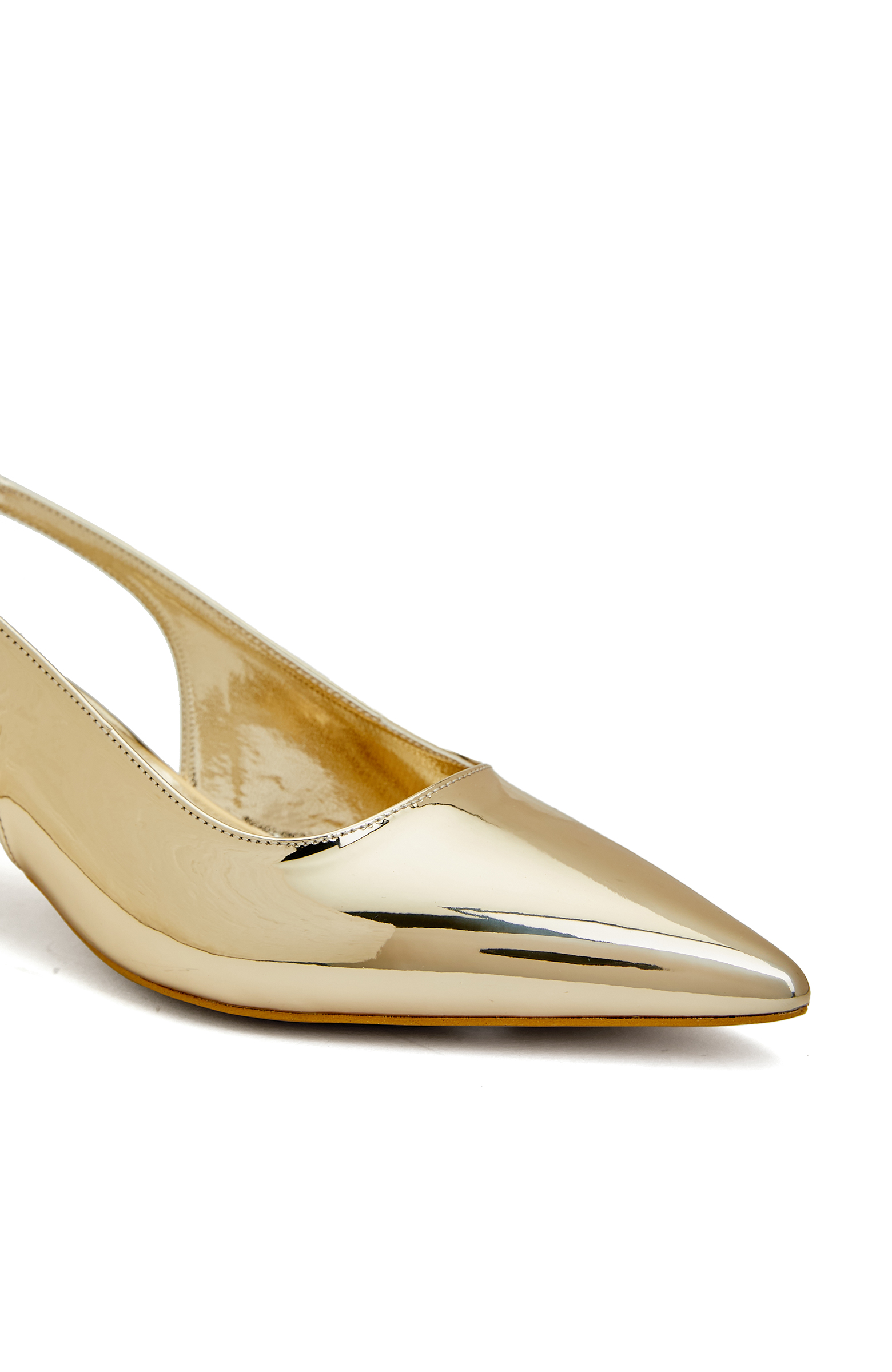 Gold Kadın Suni Deri Stiletto