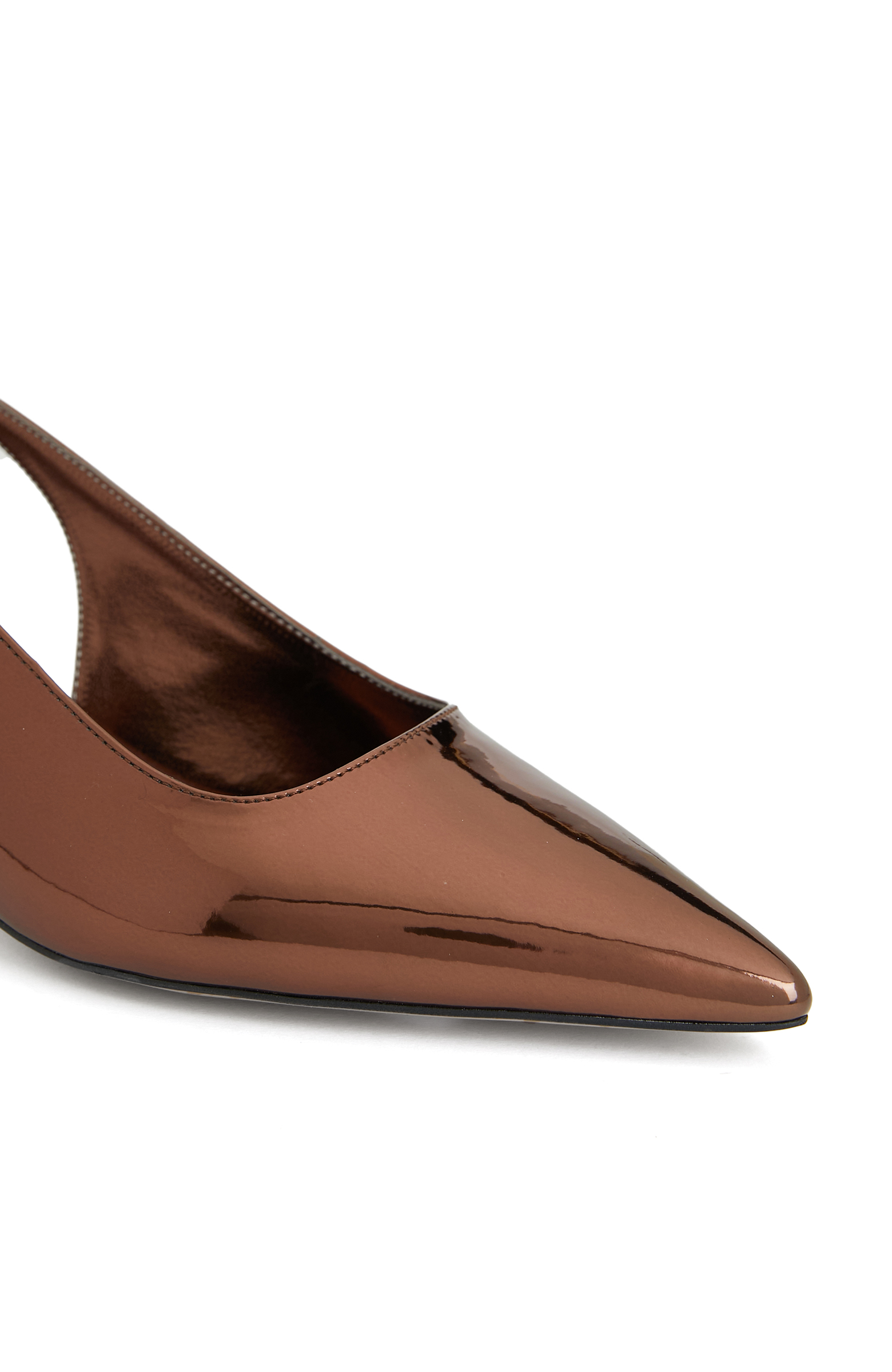 Bakır Kadın Suni Deri Stiletto