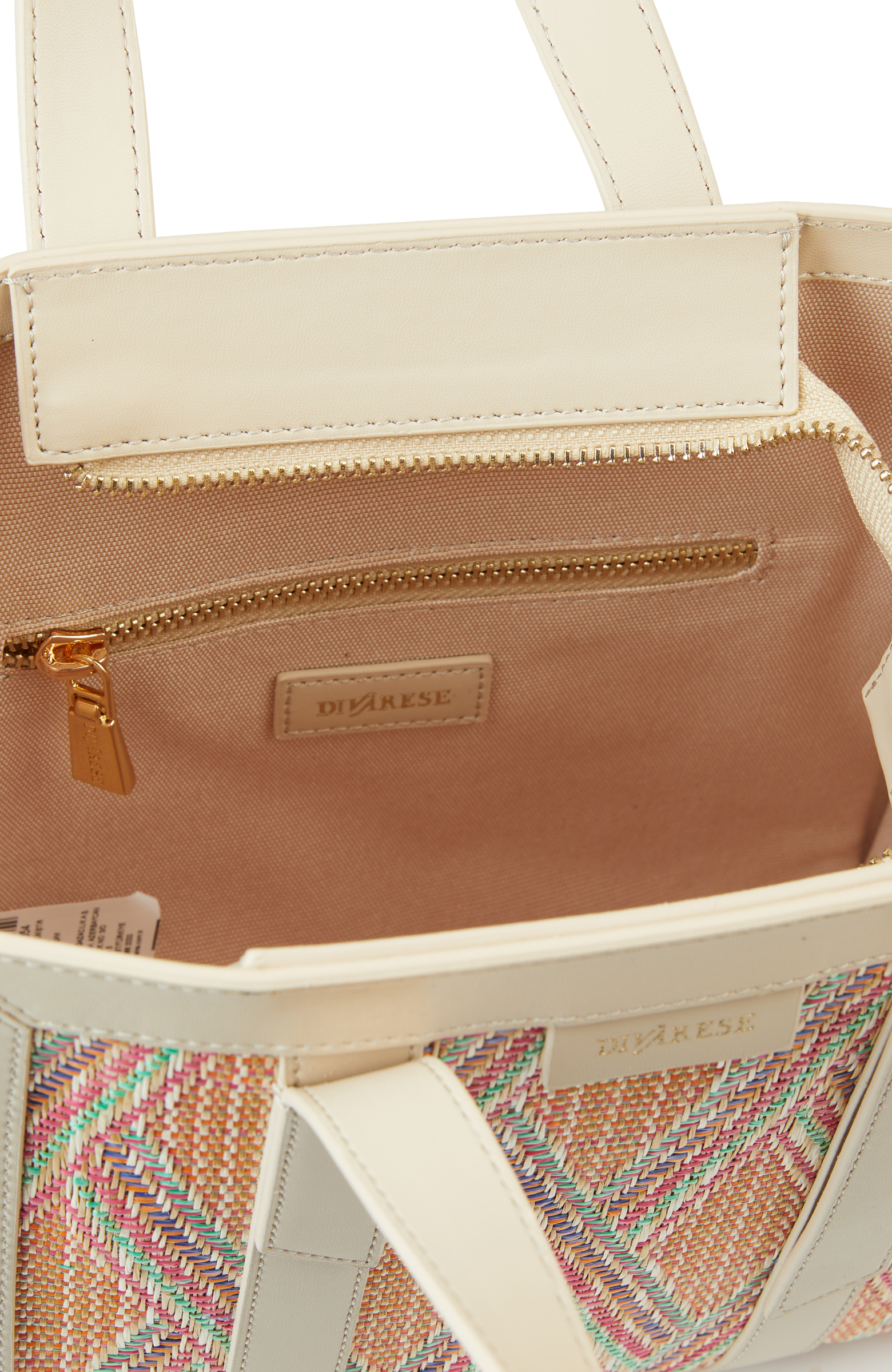 Bej Hasır Detaylı Kadın El Çantası