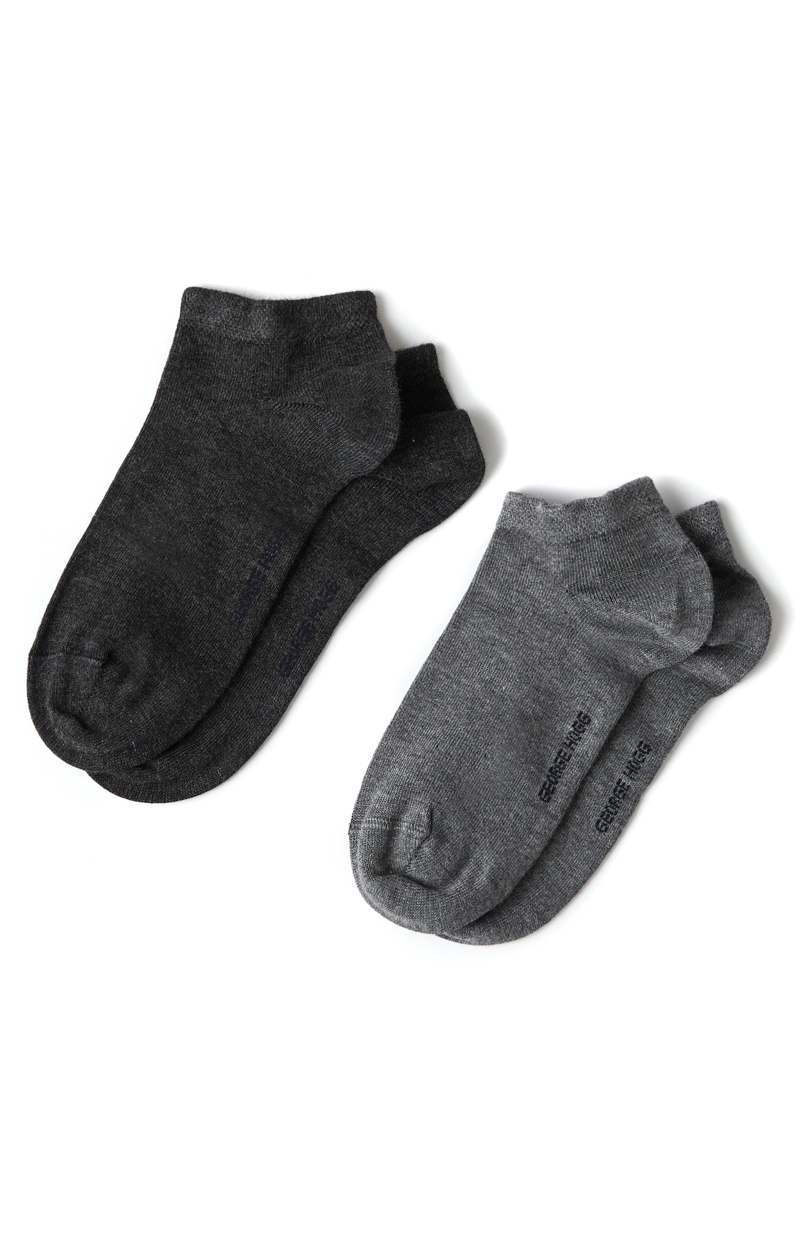 2li Beyaz Lacivert Erkek Bambu Çorap Seti