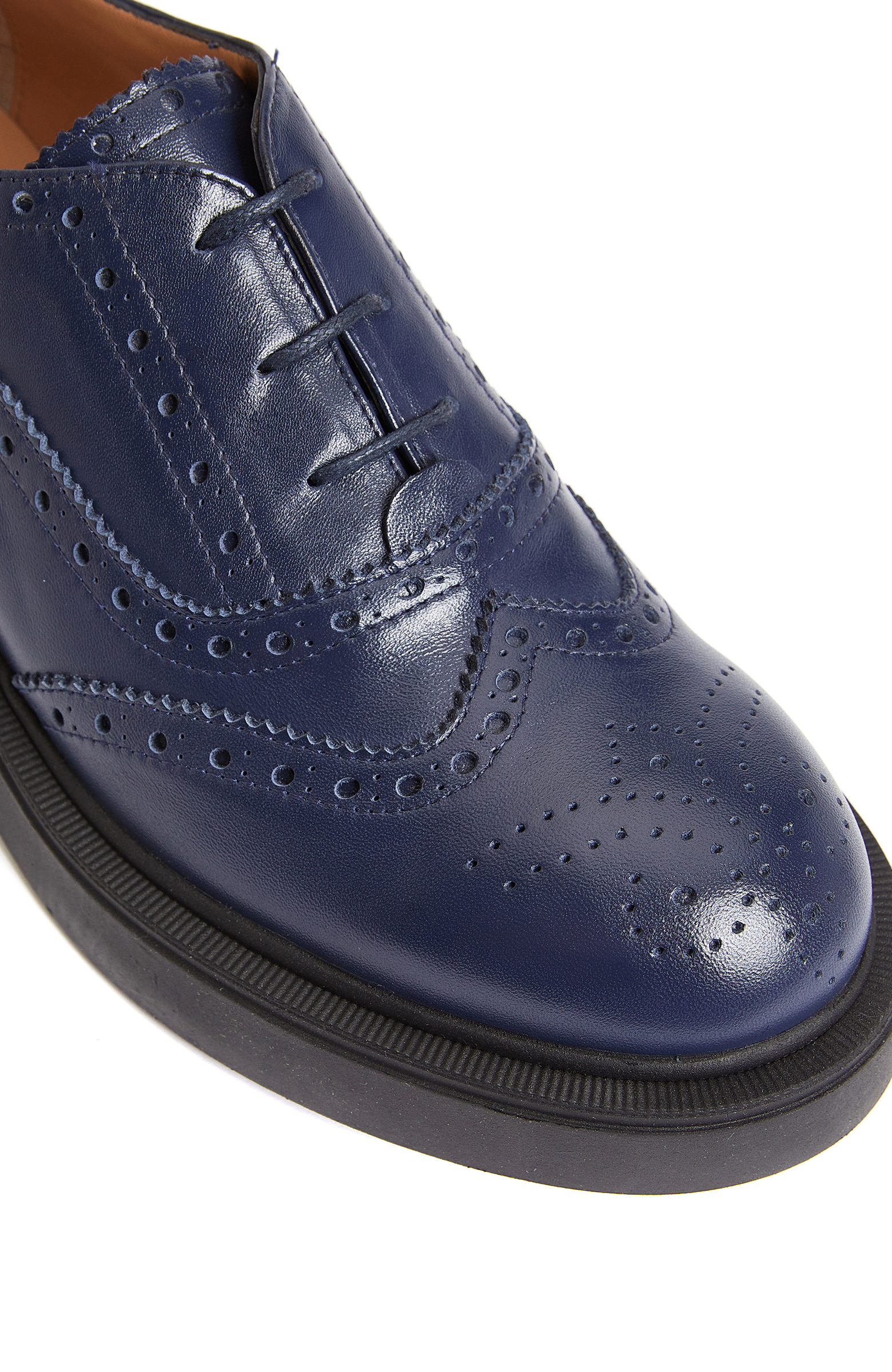 Lacivert Kadın Deri Ayakkabı