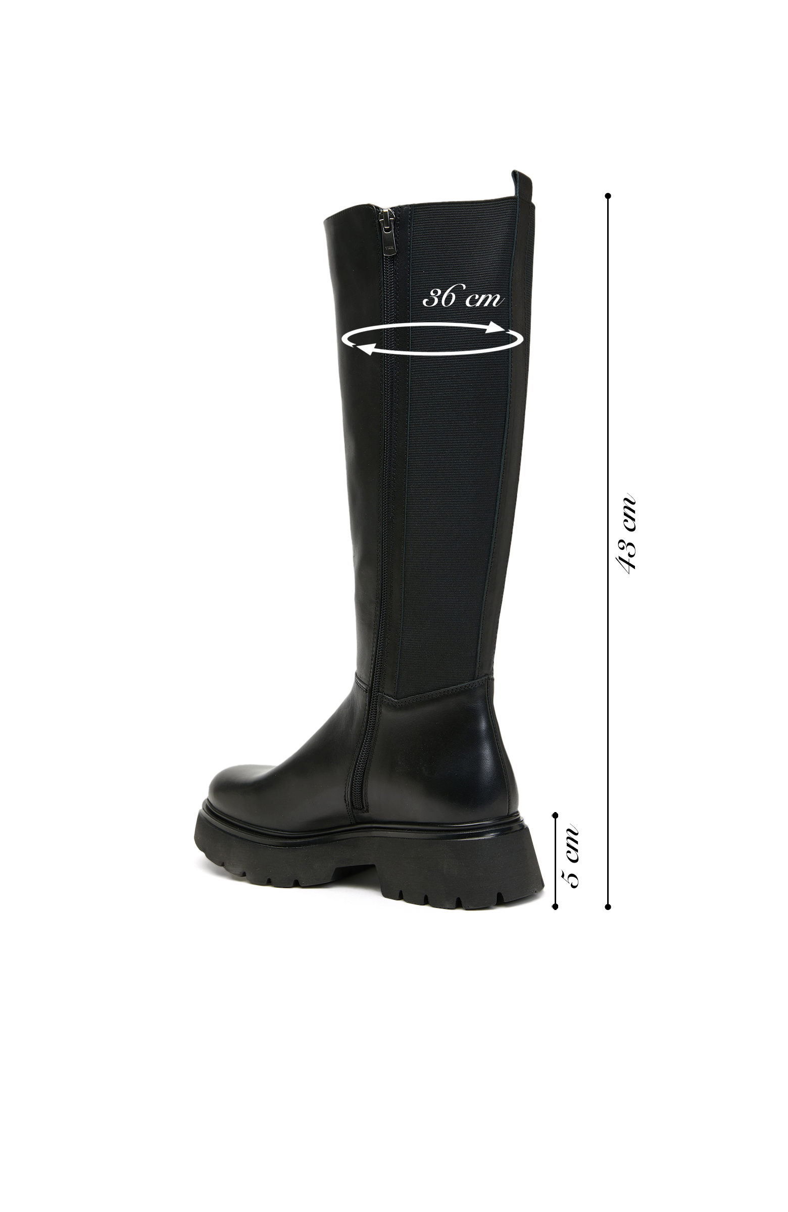 Siyah Kadın Deri Çizme