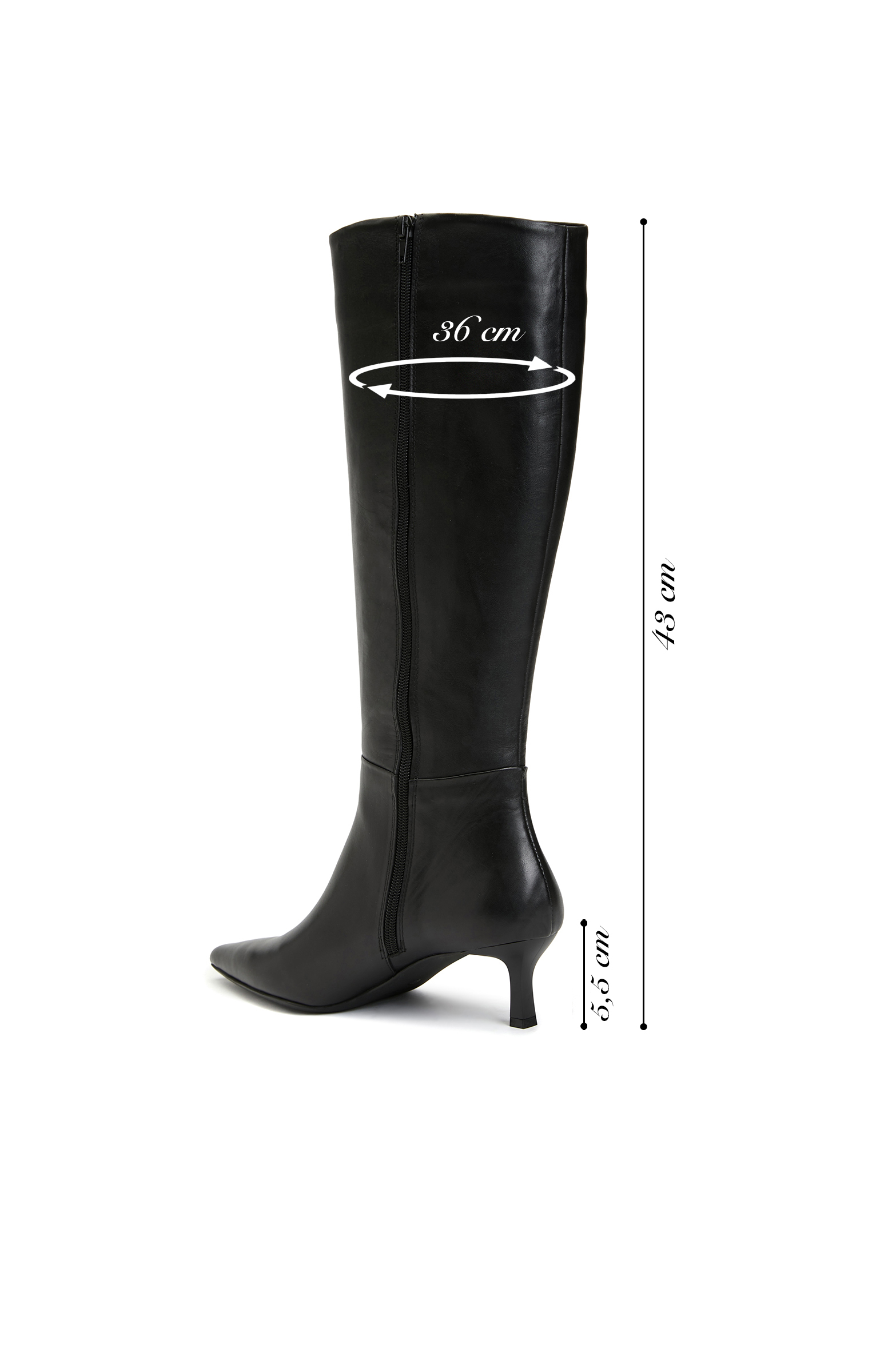 Siyah Kadın Deri Çizme