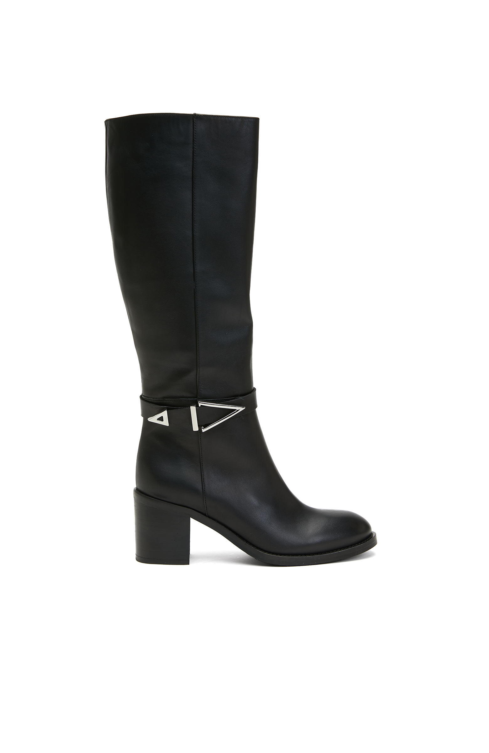 Toka Detaylı Kadın Deri Çizme