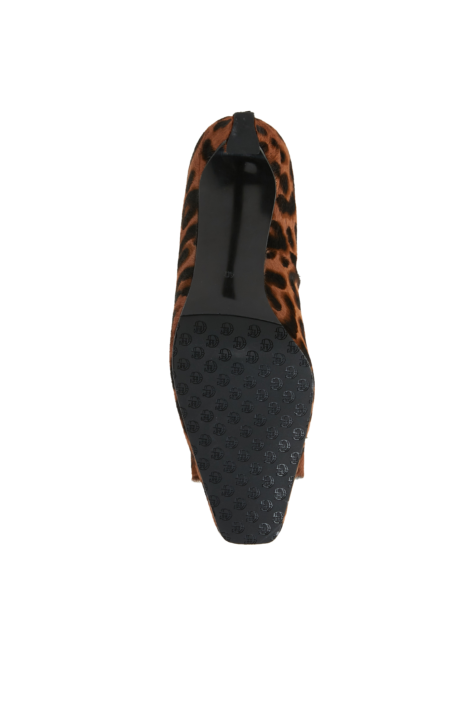 Leopar Desenli Kadın Deri Stiletto_4