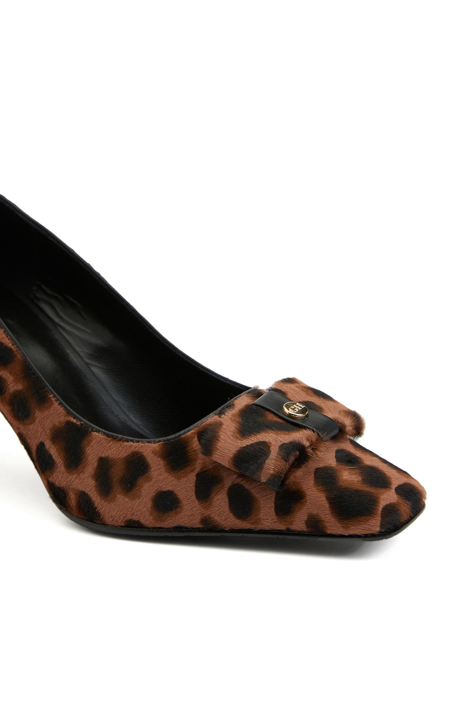 Leopar Desenli Kadın Deri Stiletto_5