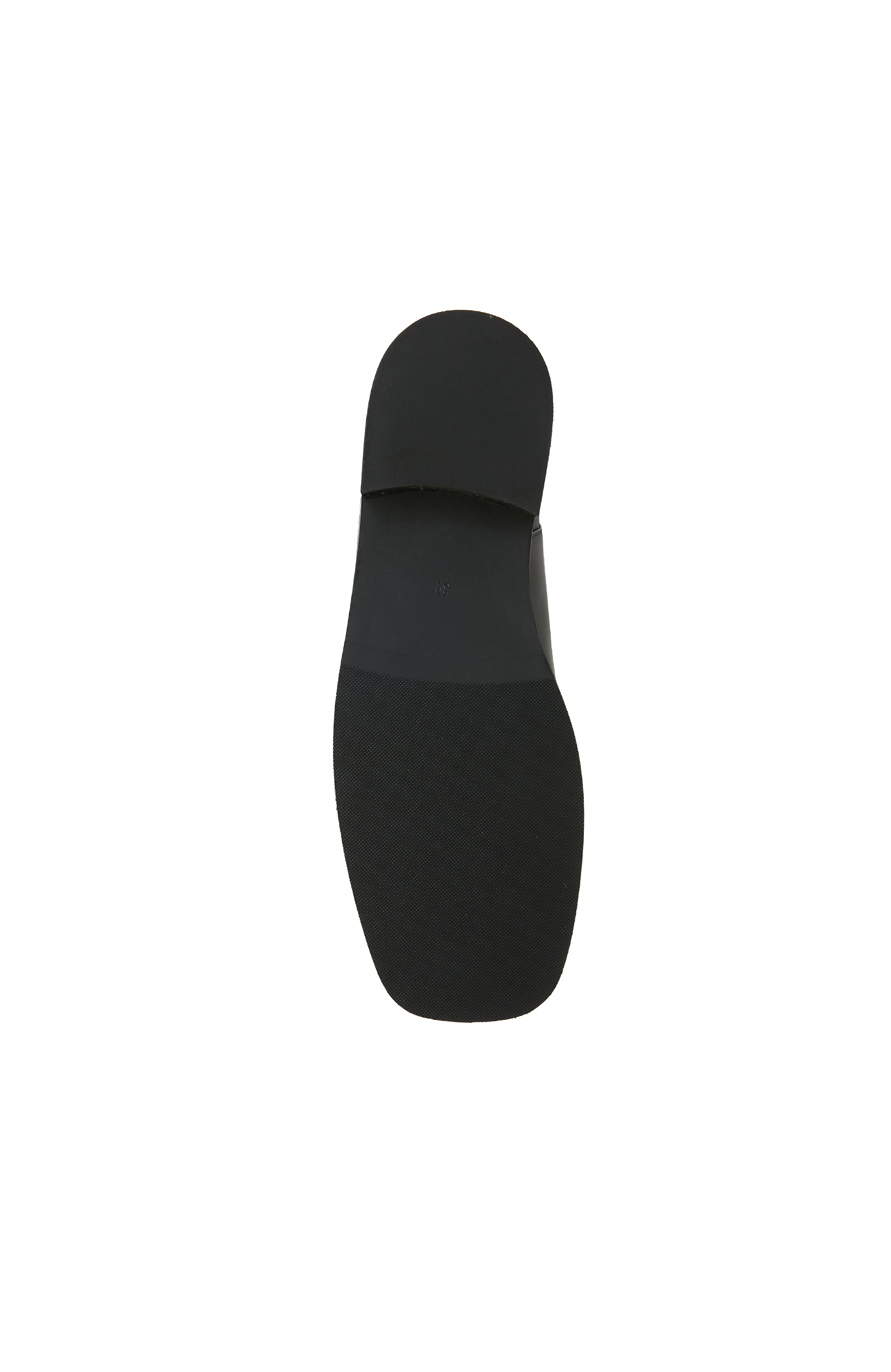 Siyah Kadın Küt Burun Deri Çizme