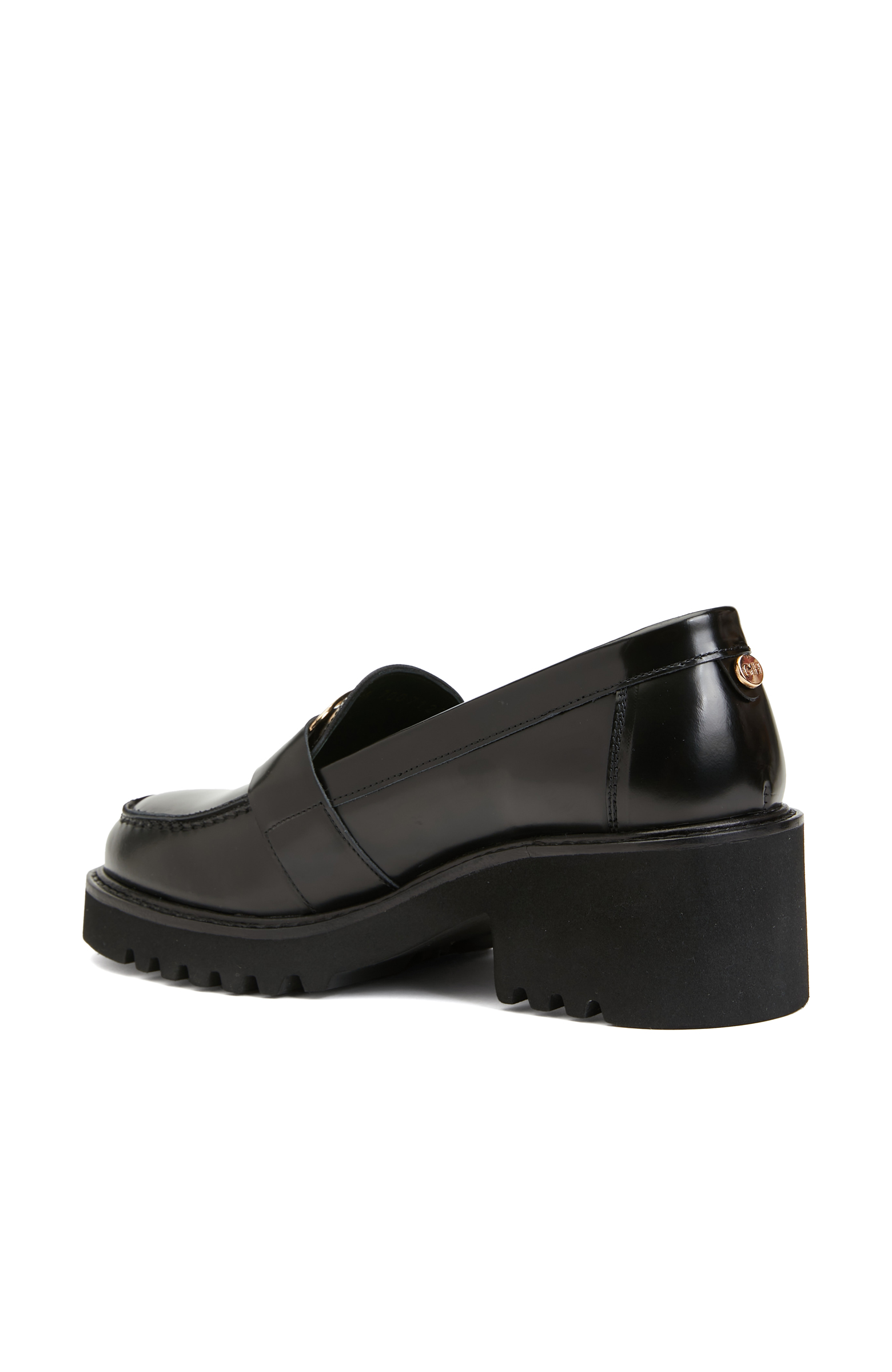 Siyah Kadın Deri Loafer_2