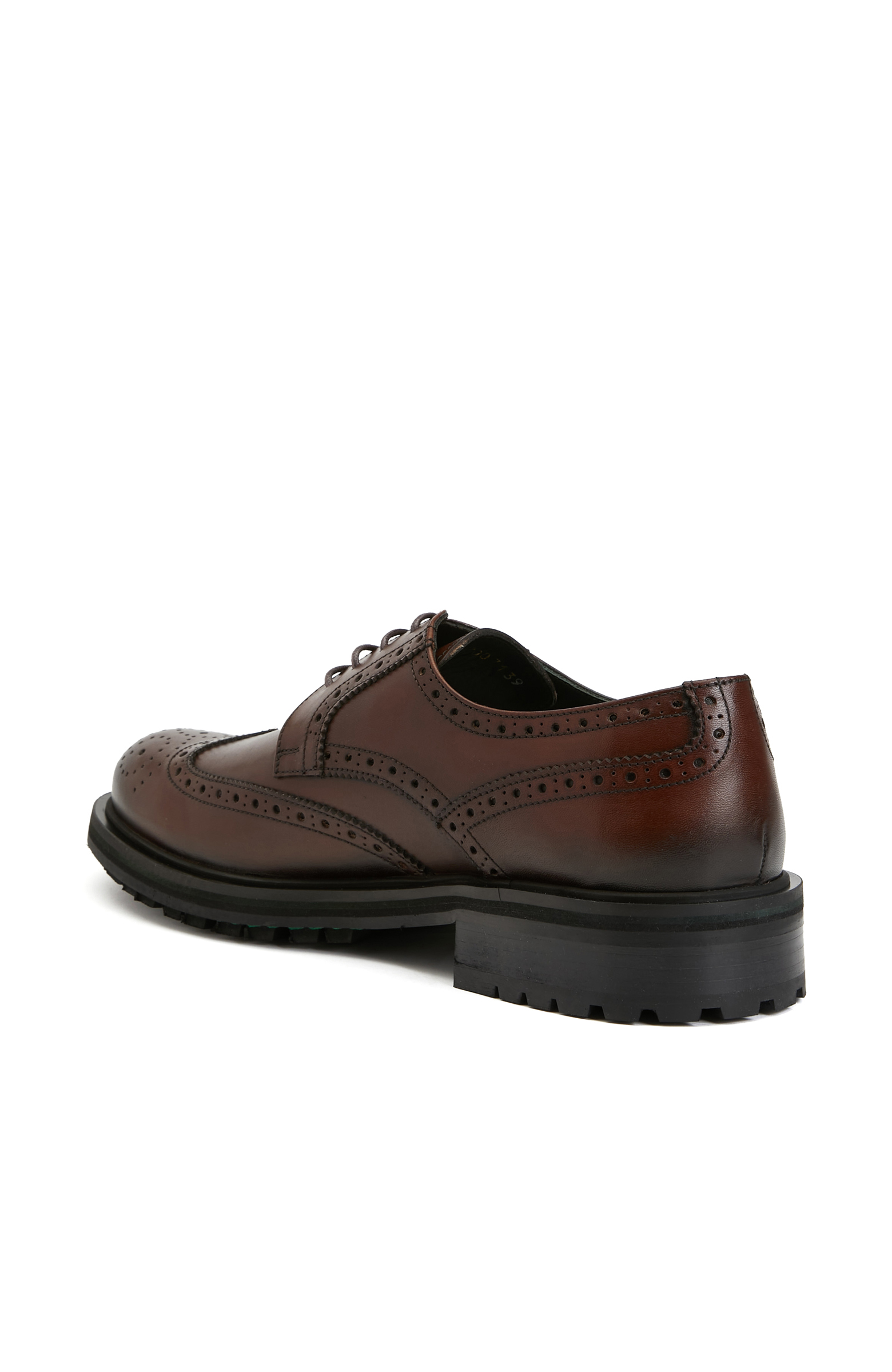 Kahverengi Zımbalı Erkek Deri Ayakkabı