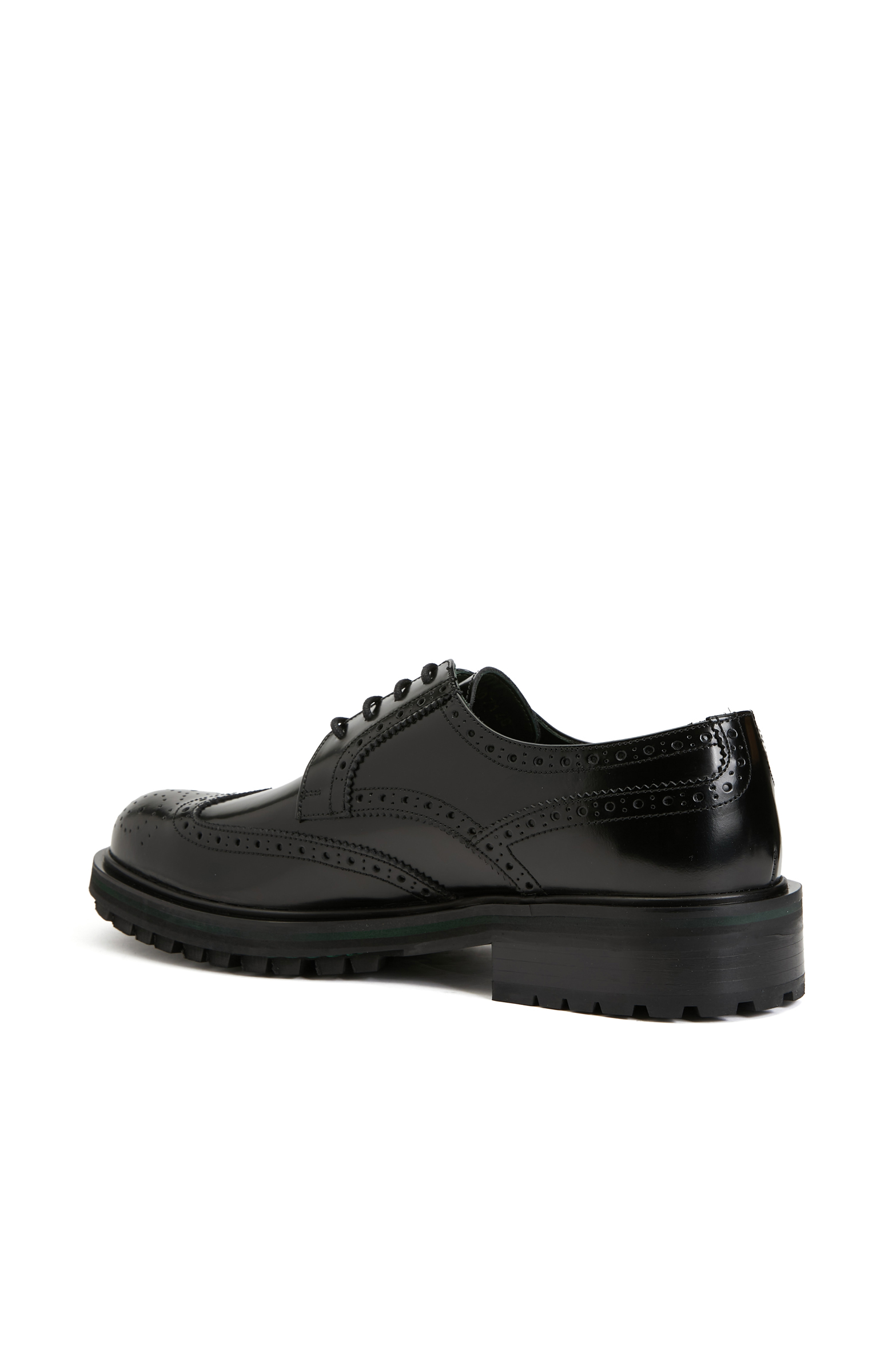 Siyah Erkek Zımbalı Deri Ayakkabı